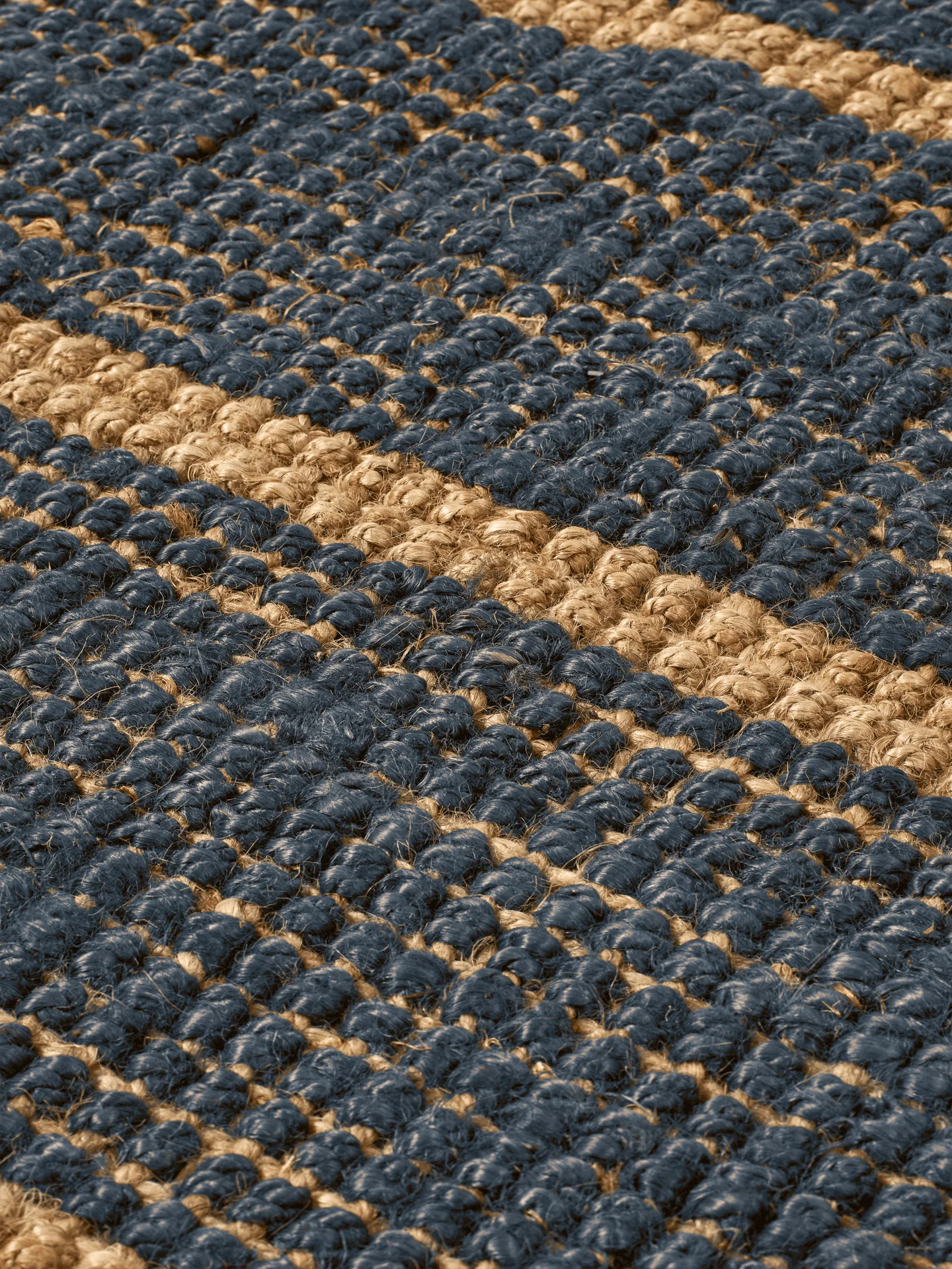 Athens Stripes Rug - Natural/Ink Blue - Image 2