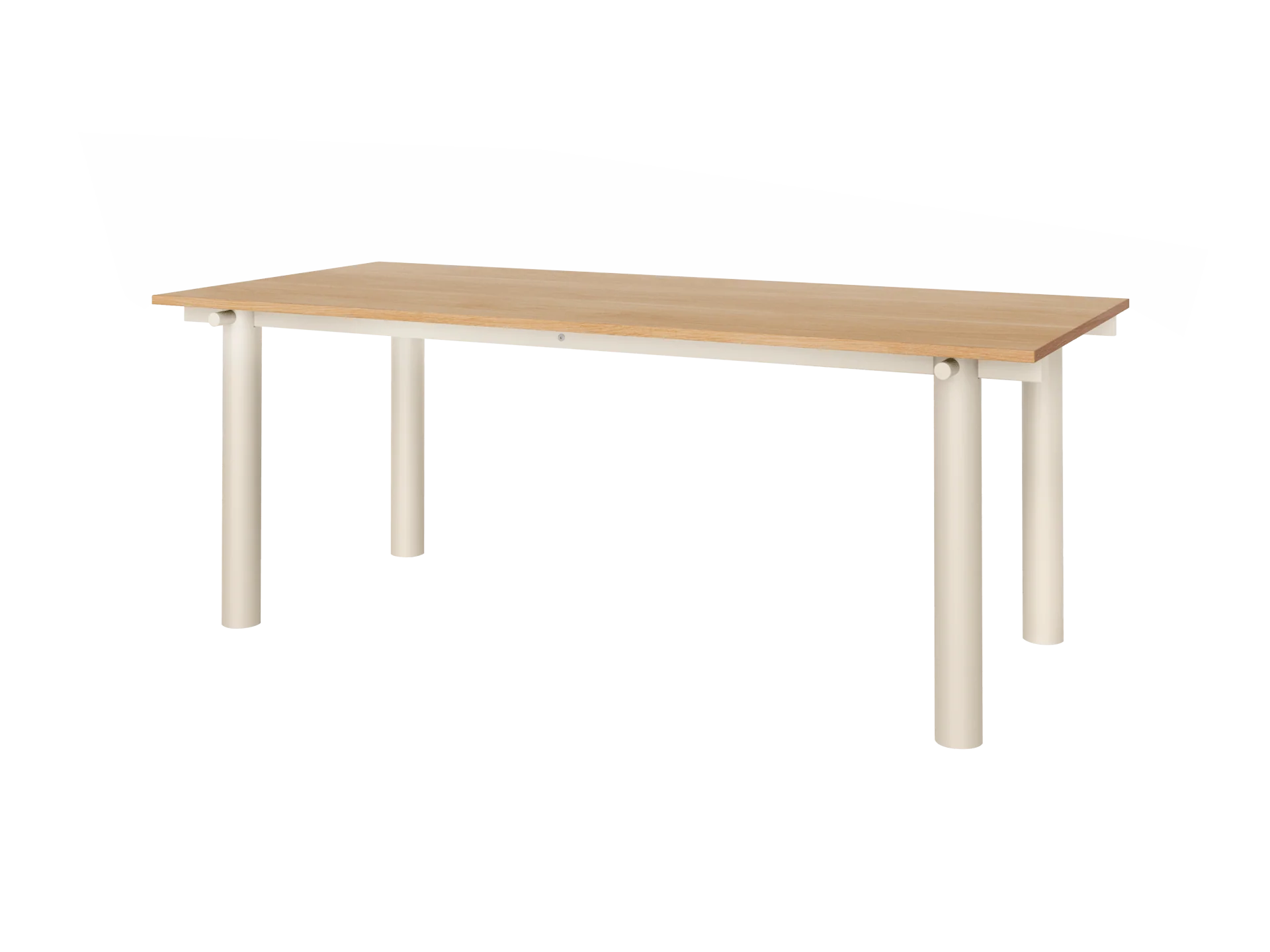 Atura Dining Table - Light Cashmere/Natural Oak Veneer - Image 4
