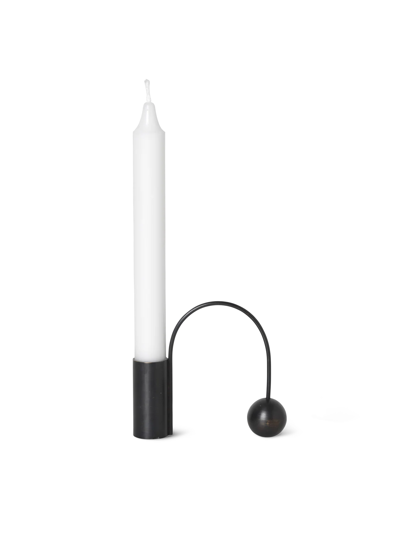 Balance Candle Holder - Black Brass
