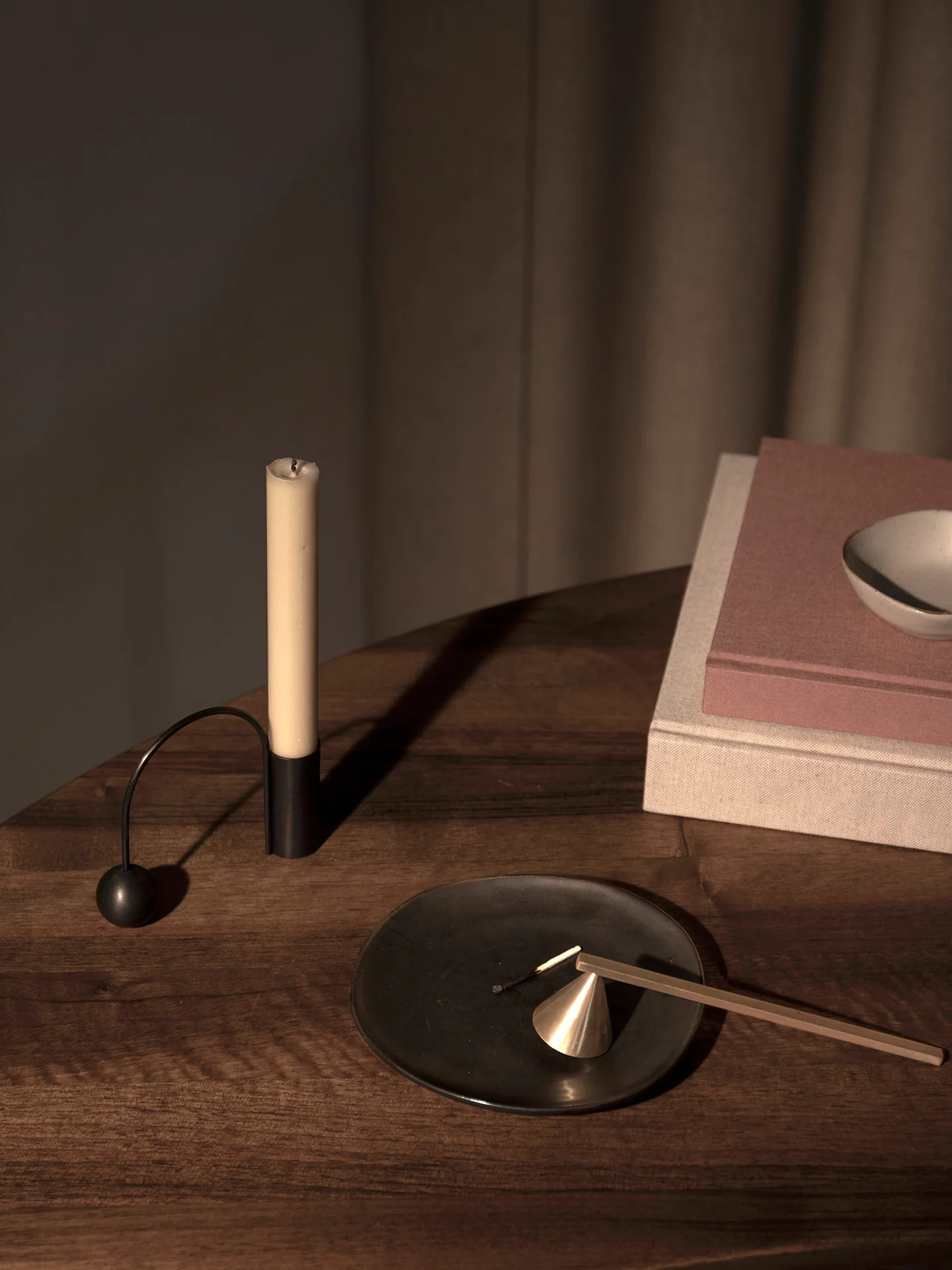 Balance Candle Holder - Black Brass - Image 2