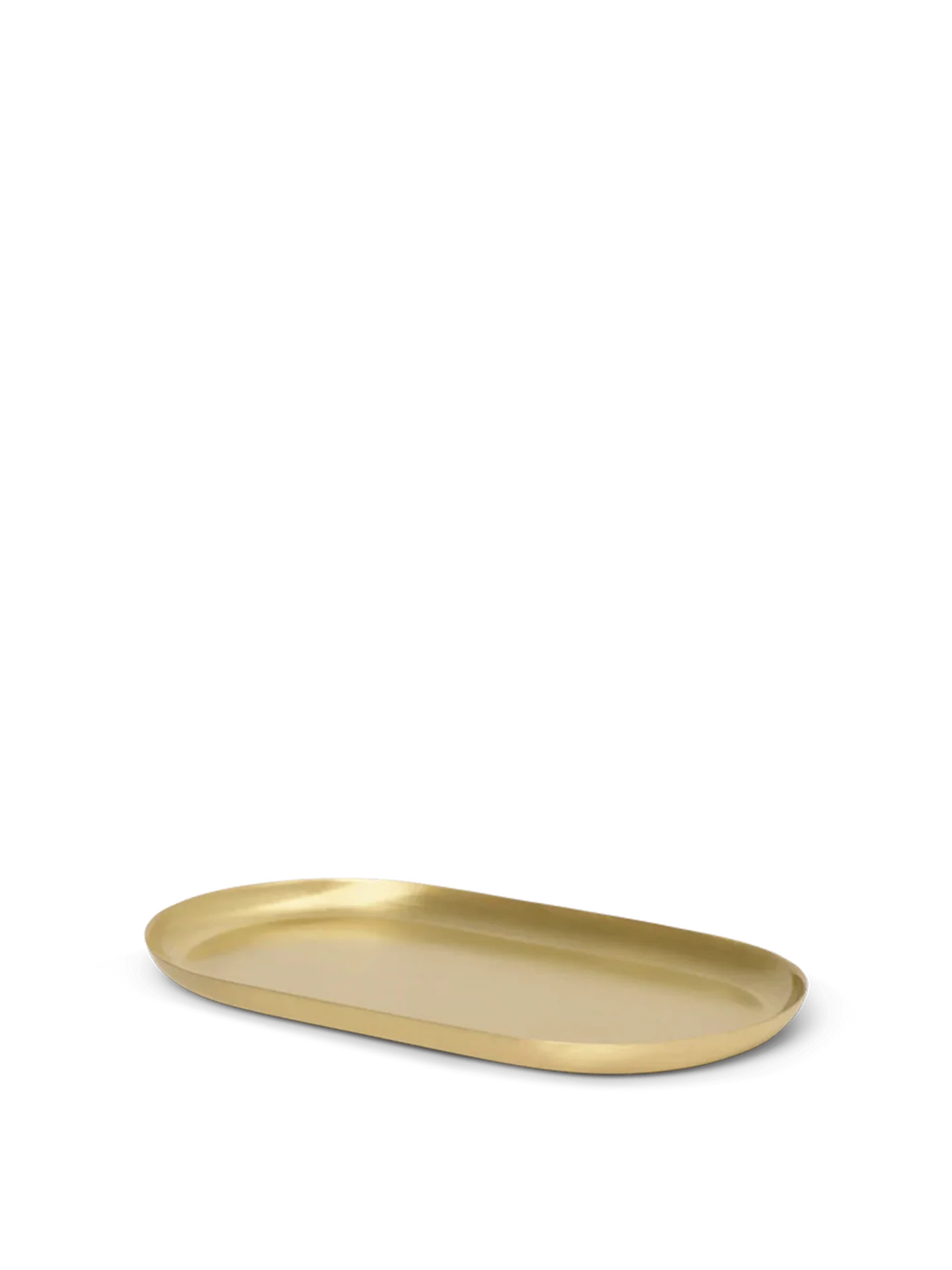 Basho Tray - Oval - Brass