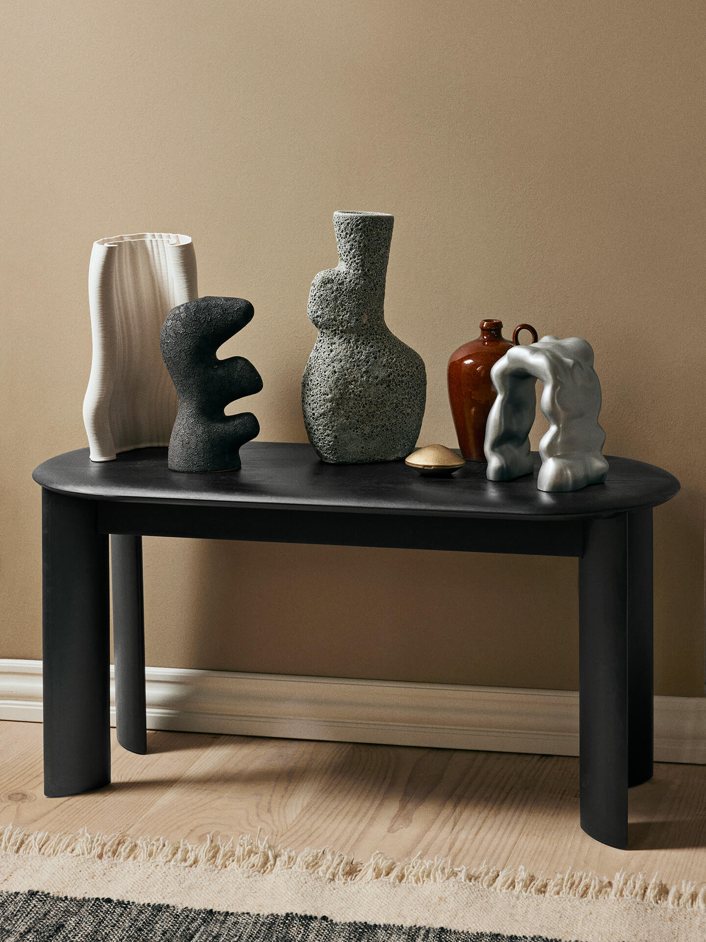Bevel Bench - Black Oiled Beech - Image 3