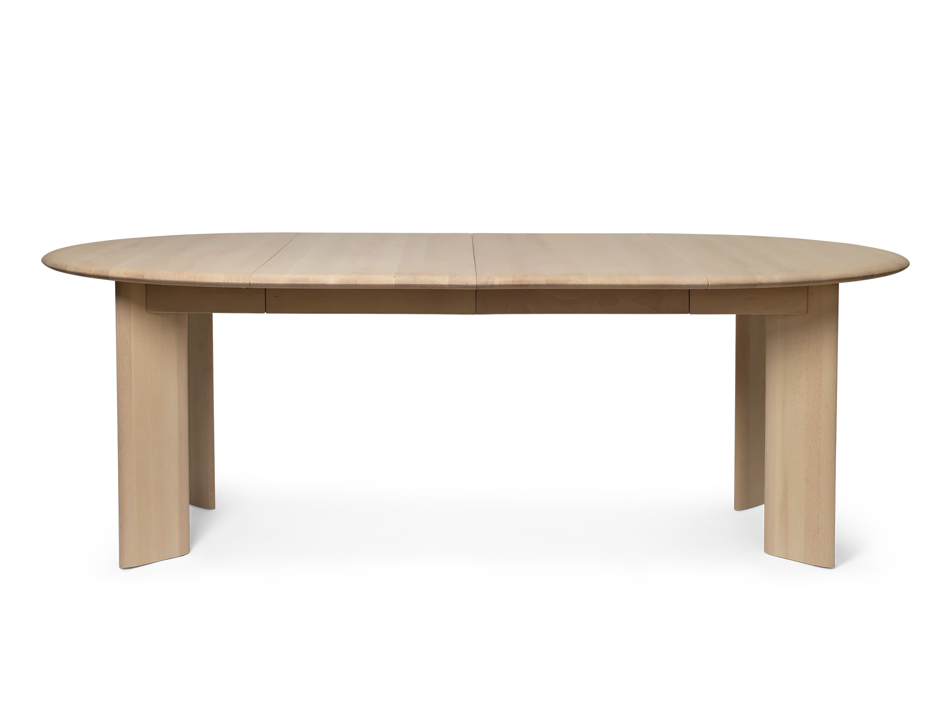 Bevel Table - Extendable x 2 - White Oiled Beech - Image 3