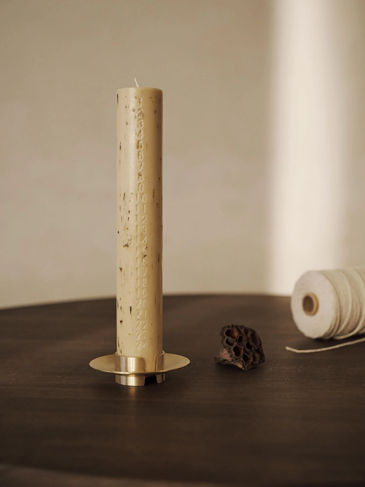 Block Candle Holder - Brass - Image 2