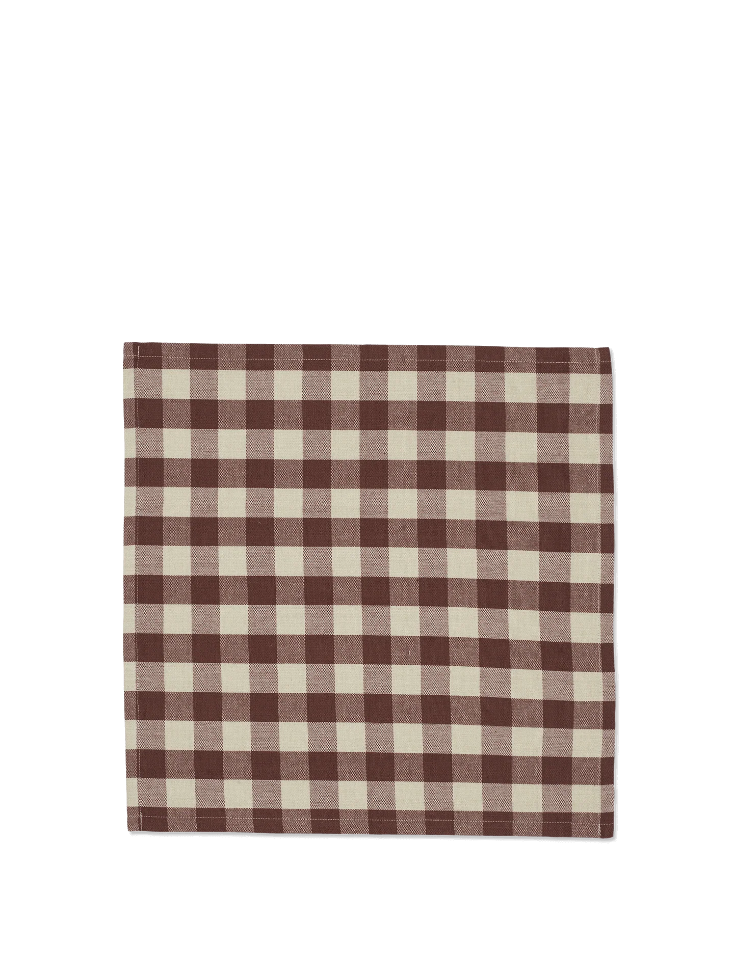 Bothy Check Napkins - Set of 4 - Cinnamon/Grey Green - Image 3