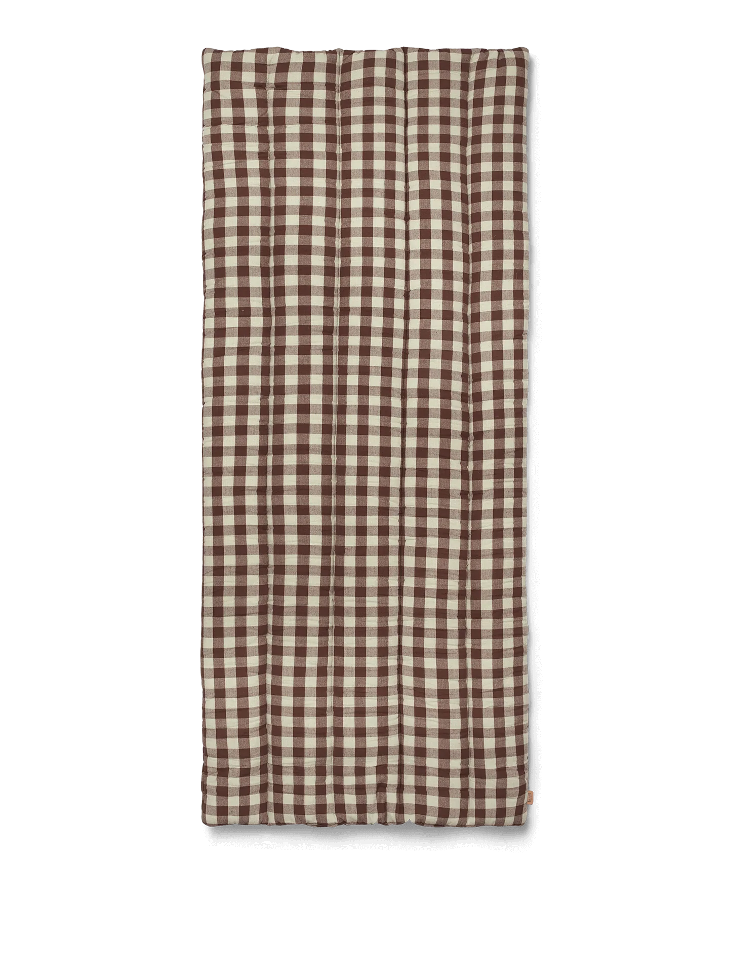 Bothy Check Quilted Mattress - Cinnamon/Grey Green