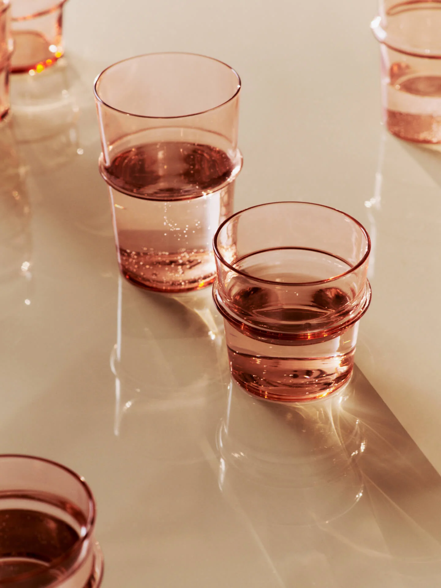 Boya Tall Glasses - Set of 2 - Blush - Image 2