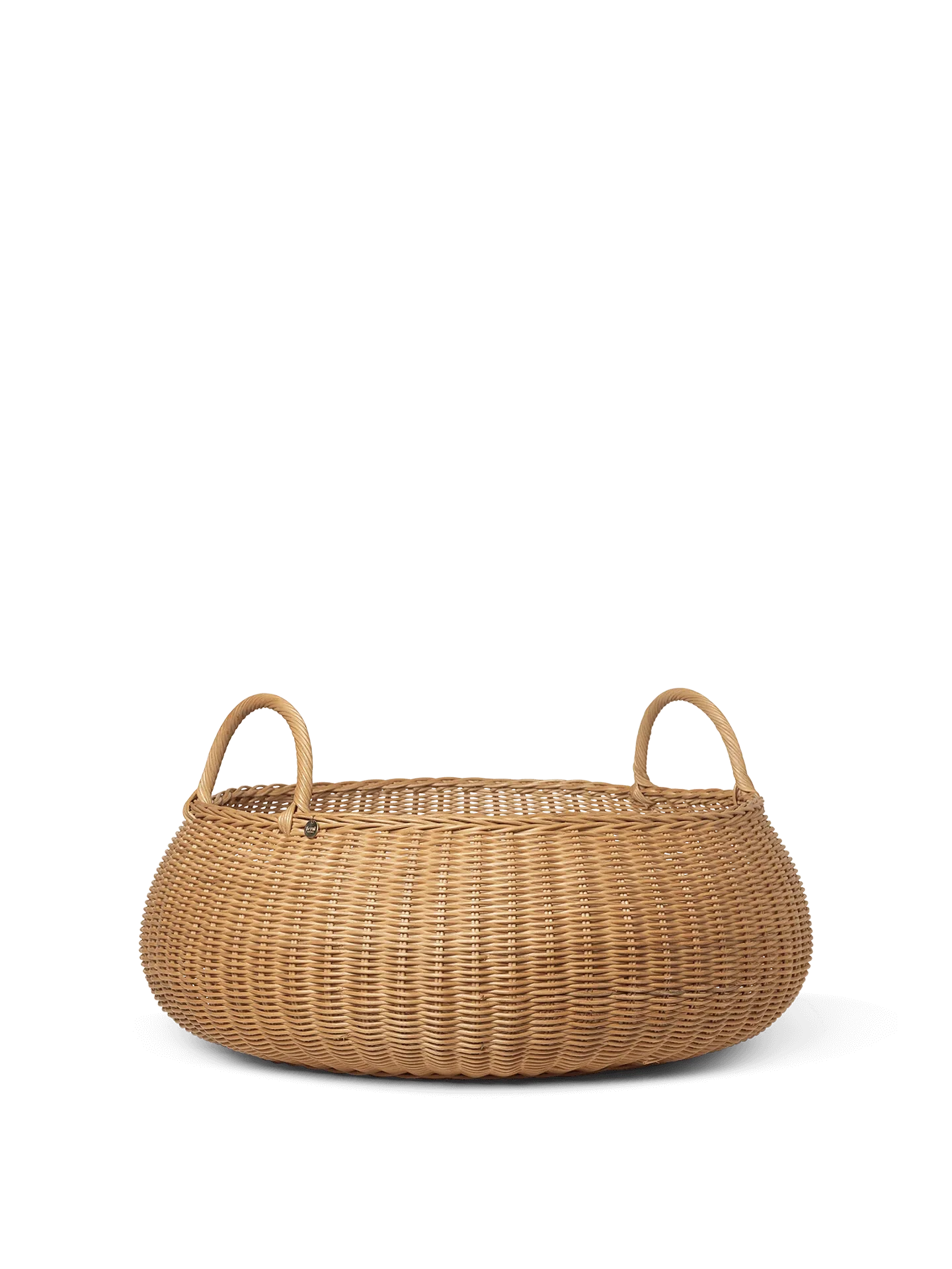 Braided Basket - Low - Natural
