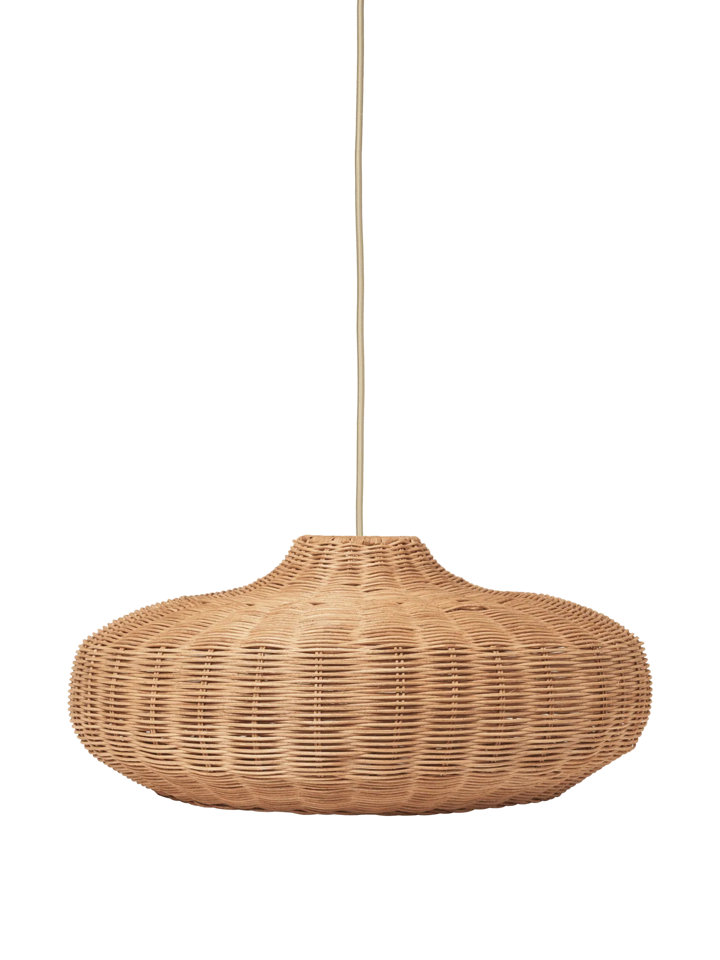 Braided Lampshade - Disc - Natural - Image 3