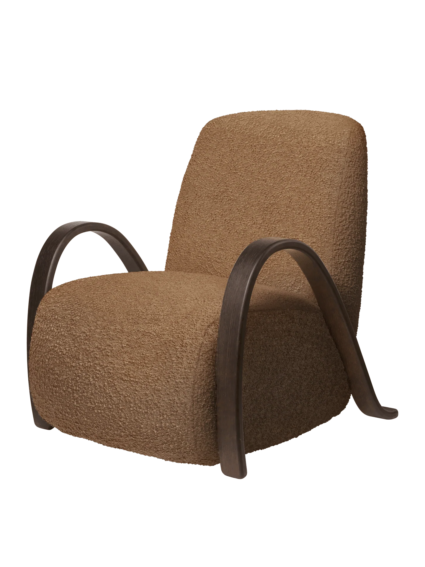 Buur Lounge Chair - Raw Bouclé - Tan - US