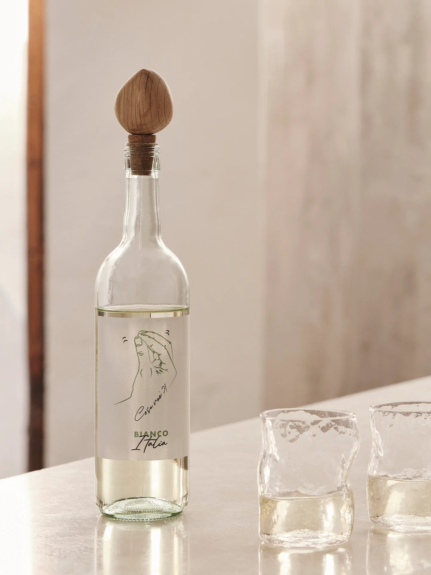 Cairn Wine Stoppers - Set of 2 - Oak - Image 2