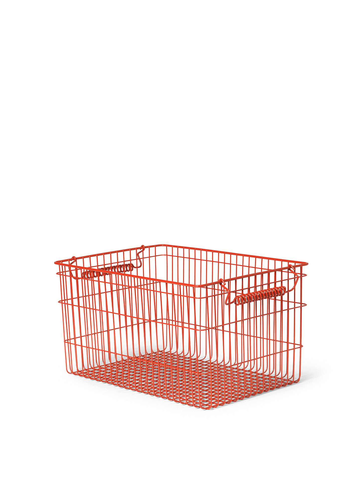 Cala Stackable Baskets - Set of 2 - Poppy Red - Image 2