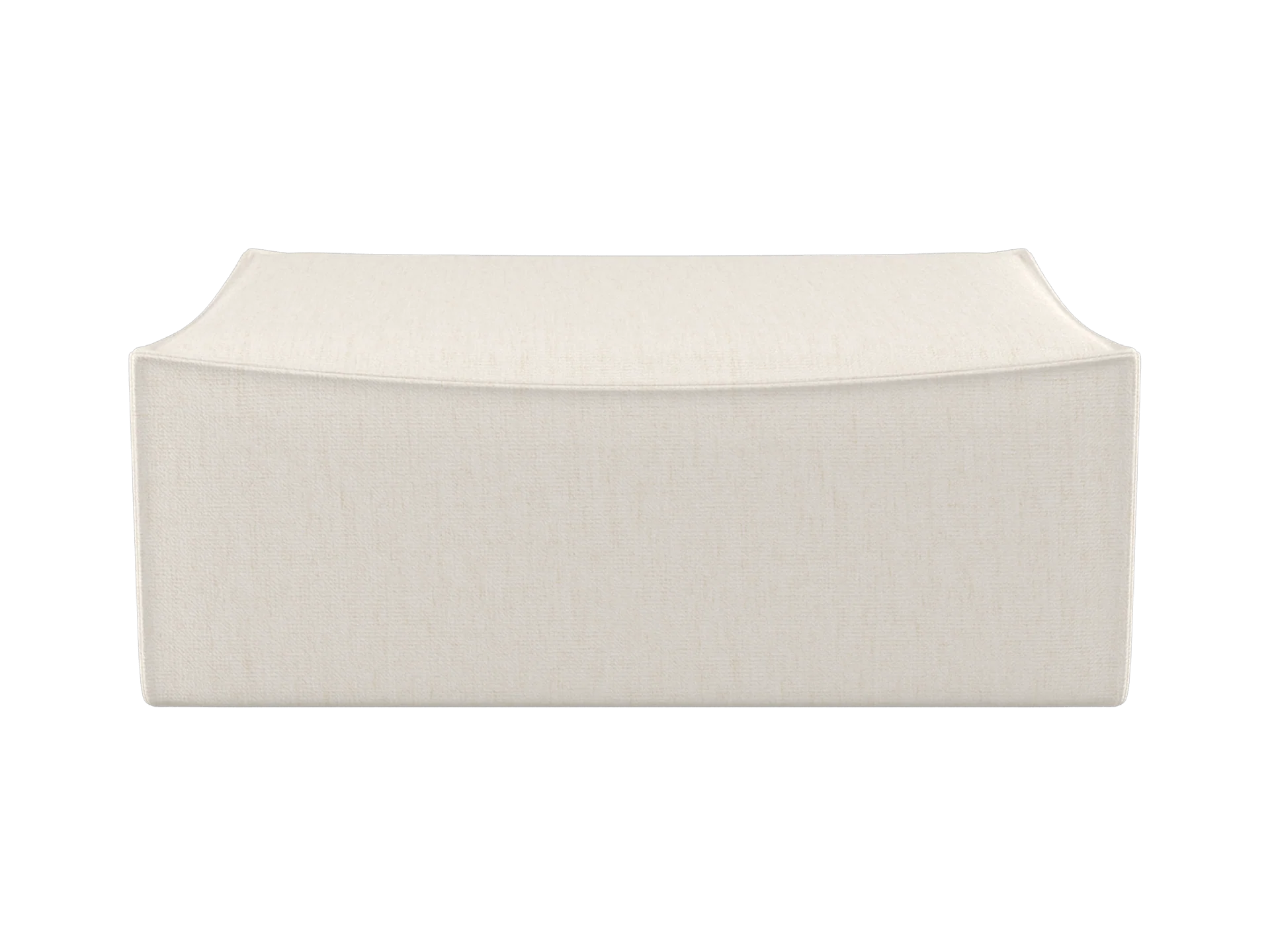 Catena Pouf Rectangular L501 - Bouclé - Off-White - US