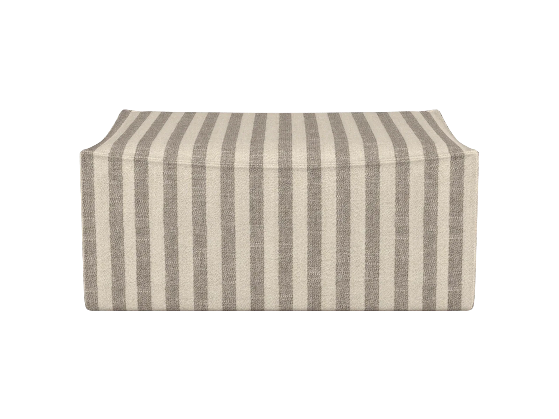 Catena Pouf Rectangular S501 - Louisiana - Sand/Off-White - US