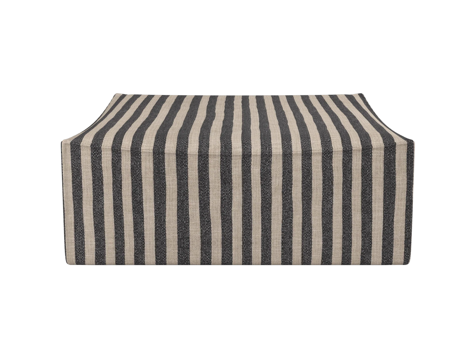 Catena Pouf Square L500 - Louisiana - Sand/Black - US