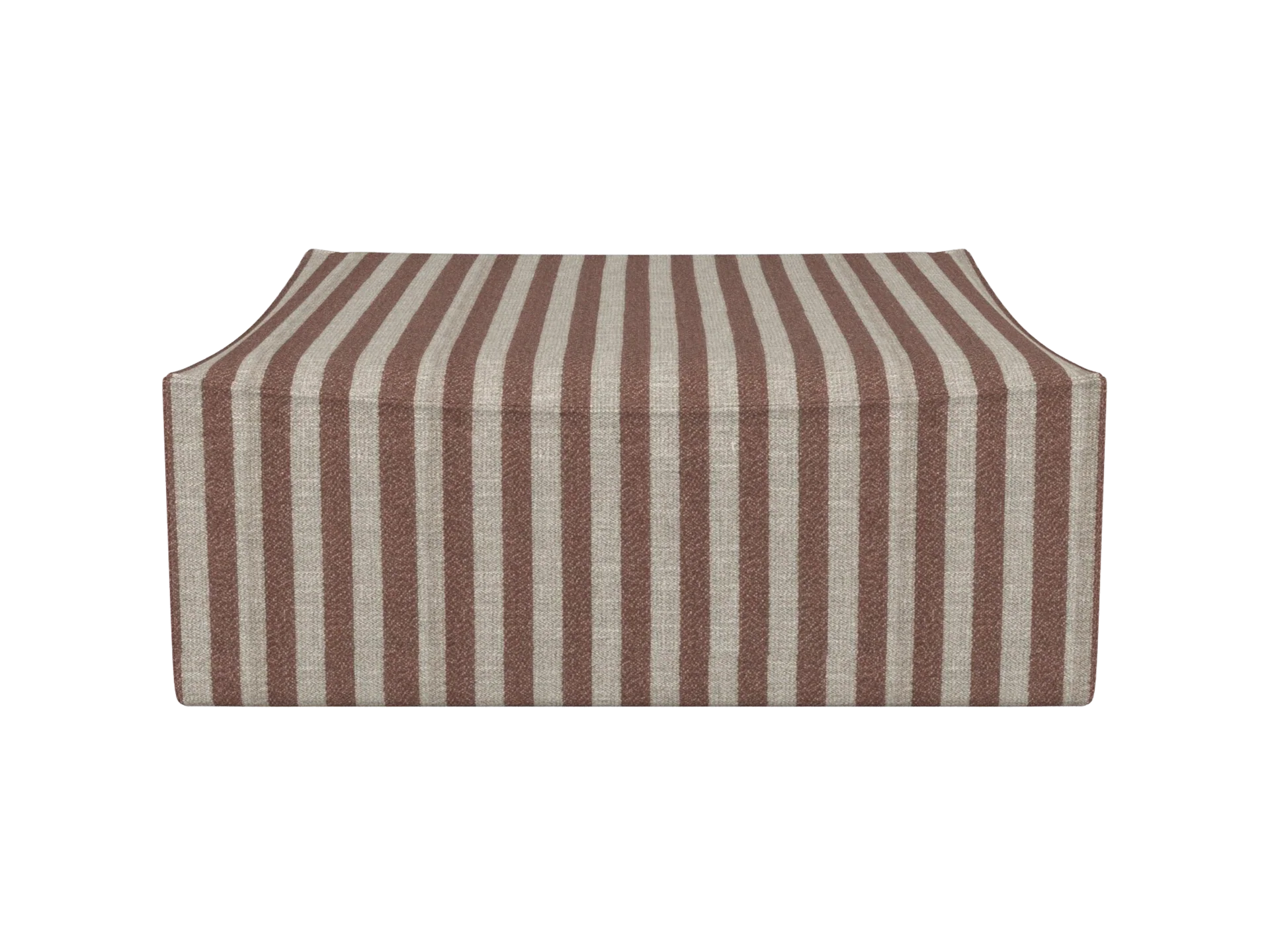 Catena Pouf Square L500 - Louisiana - Sand/Chocolate - US
