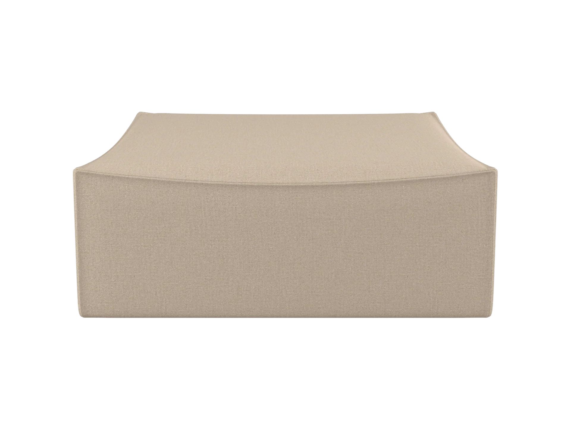 Catena Pouf Square L500 - Rich Linen - Natural - US