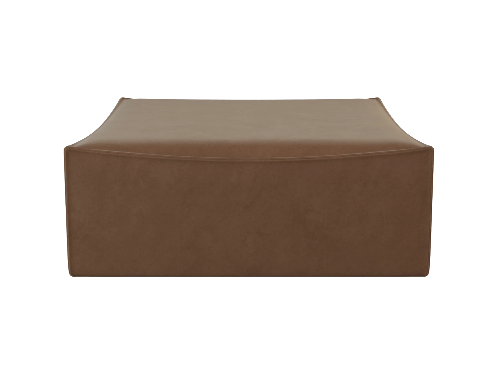 Catena Pouf Square L500 - Rich Velvet - Soft Brown - US