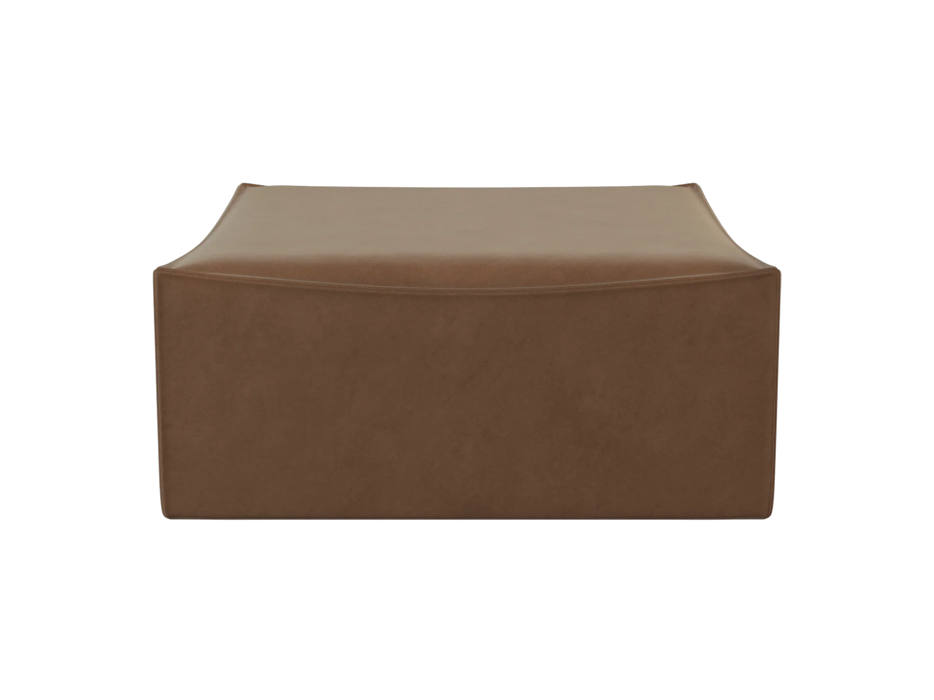 Catena Pouf Square S500 - Rich Velvet - Soft Brown - US