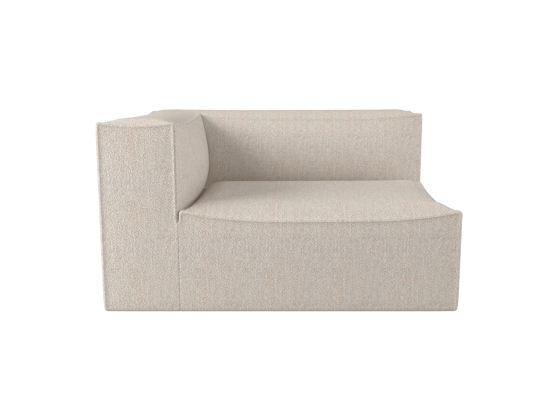 Catena Sofa Armrest Left L400 - Soft Bouclé - Natural - US