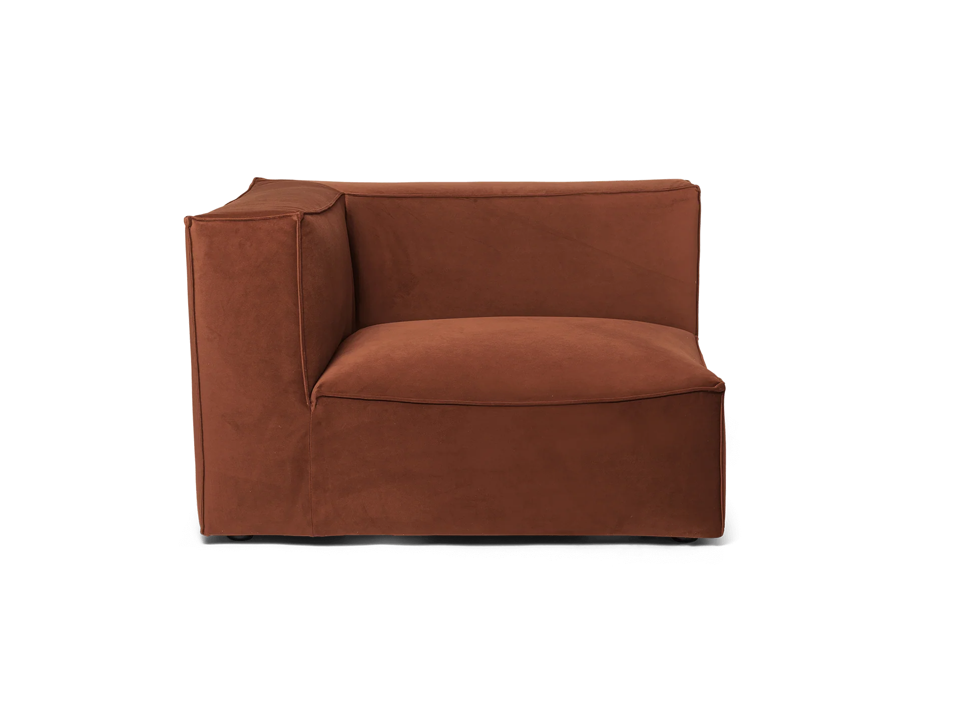 Catena Sofa Armrest Left S400 - Rich Velvet - Rust - US