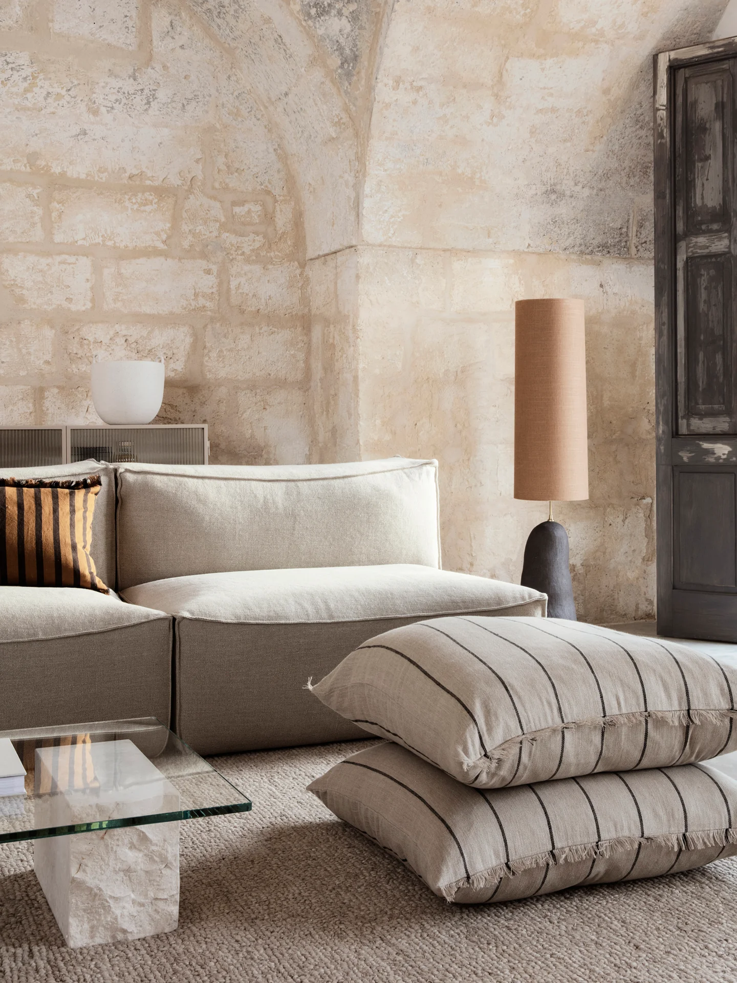 Catena Sofa Armrest Right L401 - Rich Linen - Natural - US - Image 3