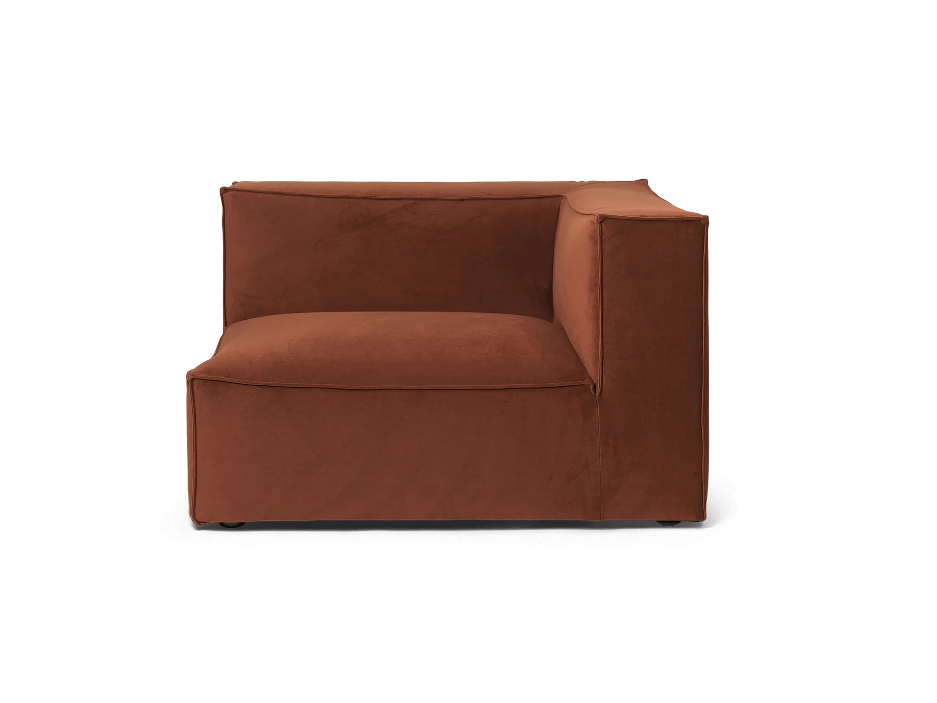 Catena Sofa Armrest Right S401 - Rich Velvet - Rust - US