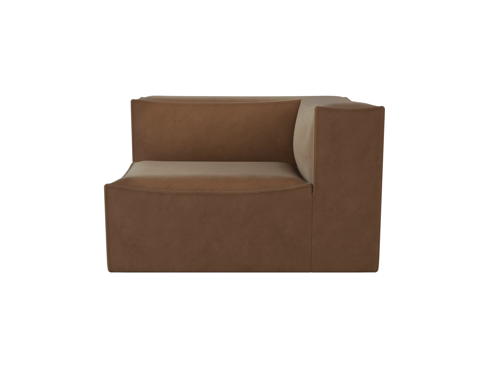 Catena Sofa Armrest Right S401 - Rich Velvet - Soft Brown - US