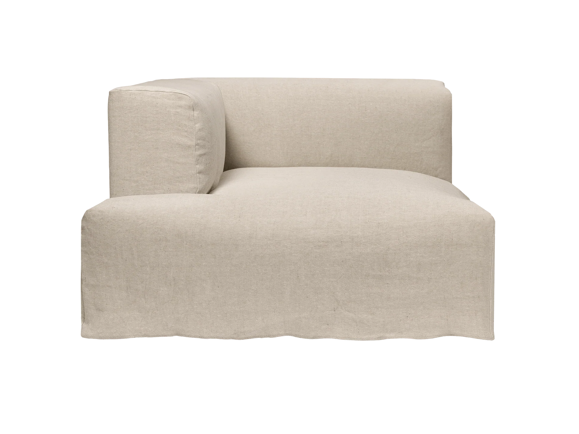 Catena Sofa Chaise Longue Left L600 - Loose Drape - Natural - US