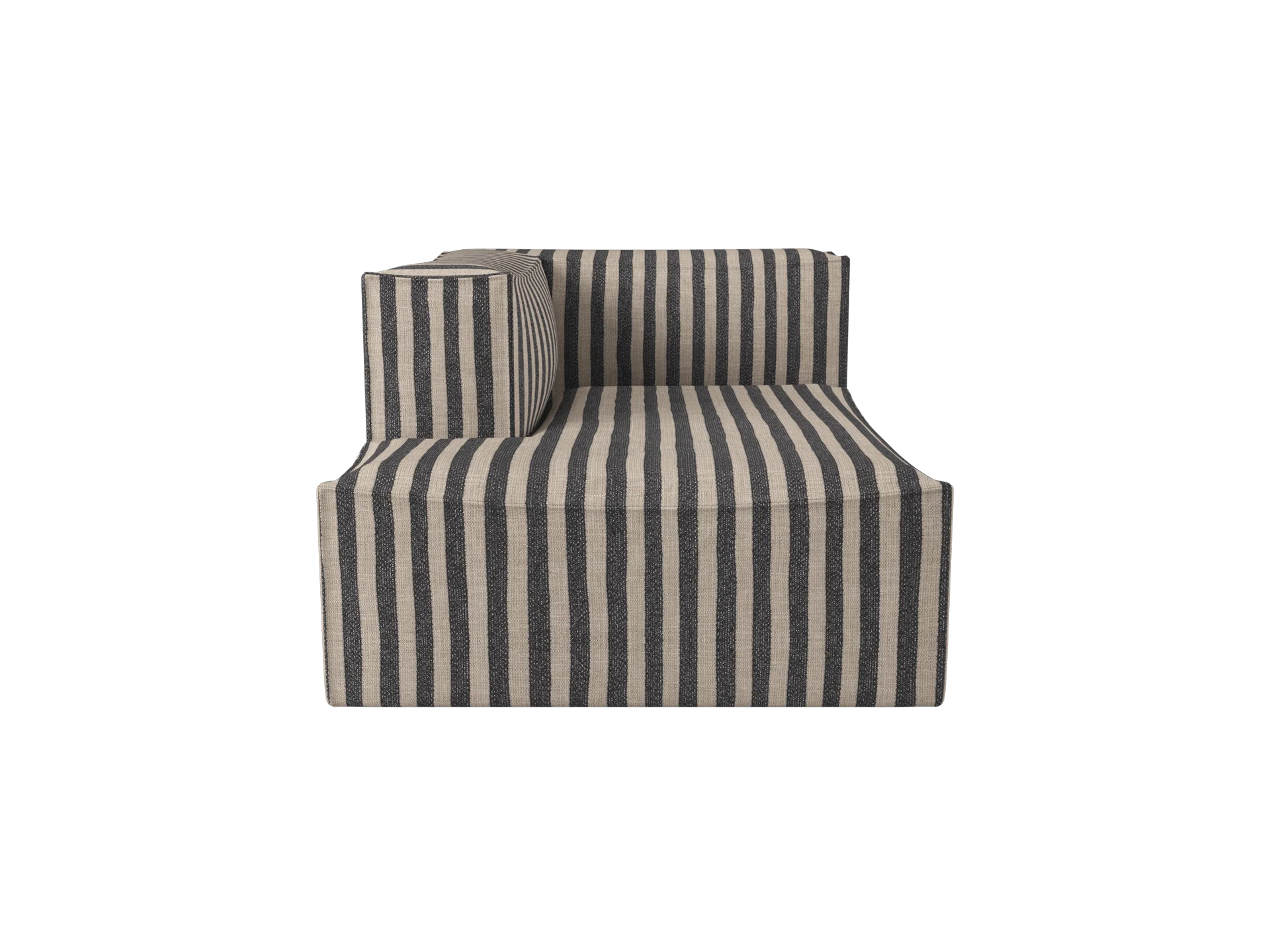 Catena Sofa Chaise Longue Left L600 - Louisiana - Sand/Black - US