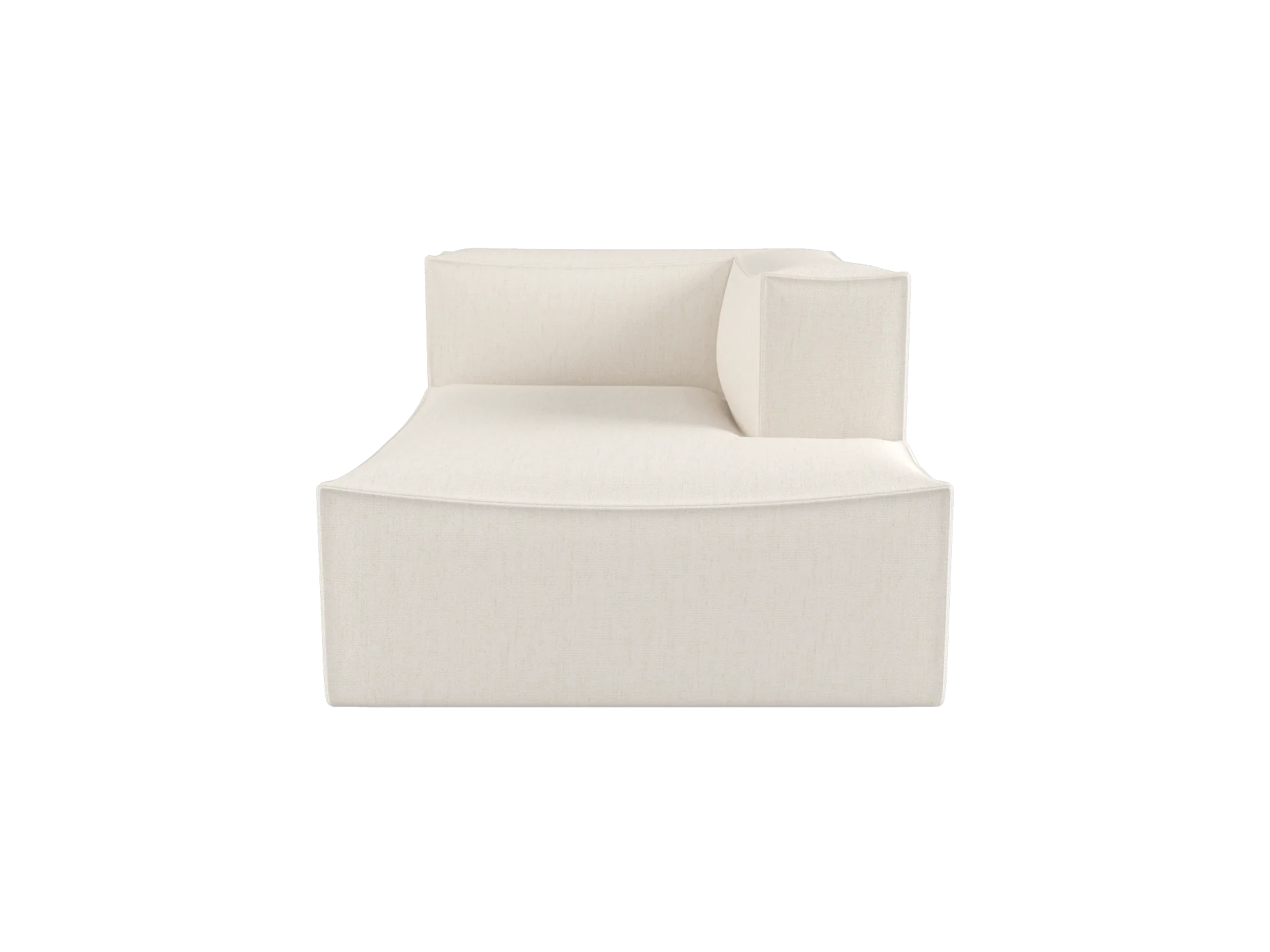 Catena Sofa Chaise Longue Right L601 - Bouclé - Off-White - US