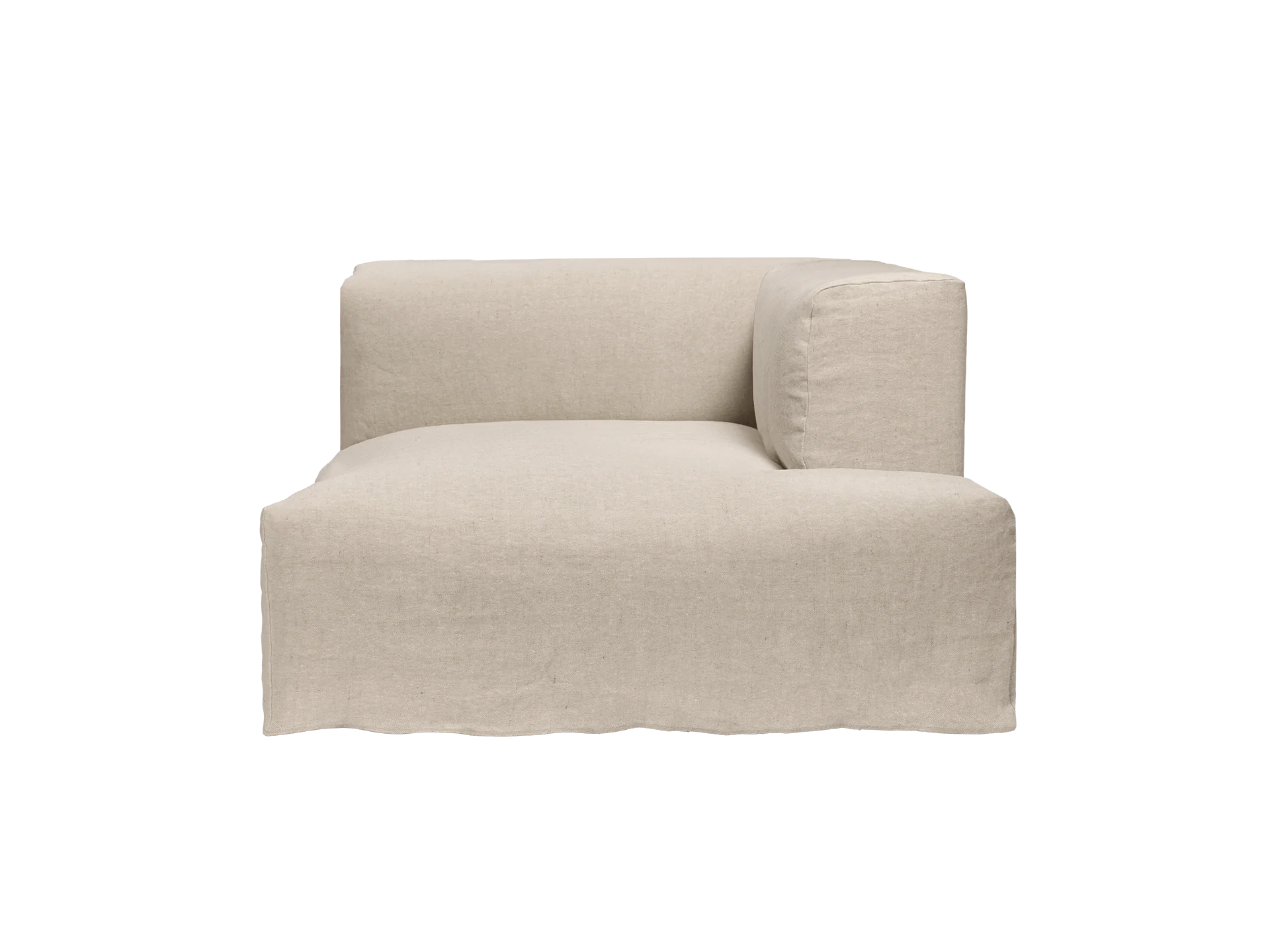 Catena Sofa Chaise Longue Right L601 - Loose Drape - Natural - US