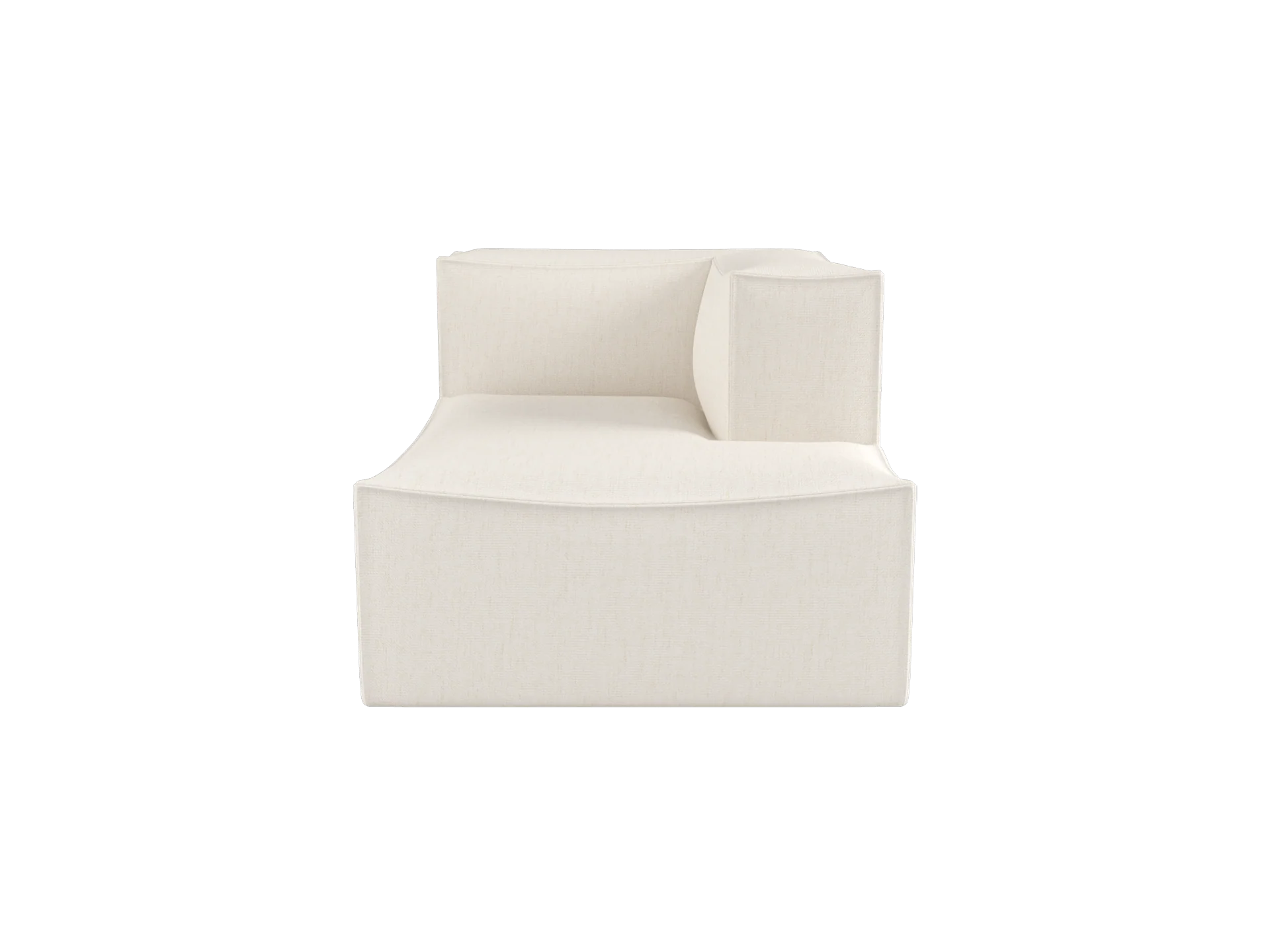 Catena Sofa Chaise Longue Right S601 - Bouclé - Off-White - US