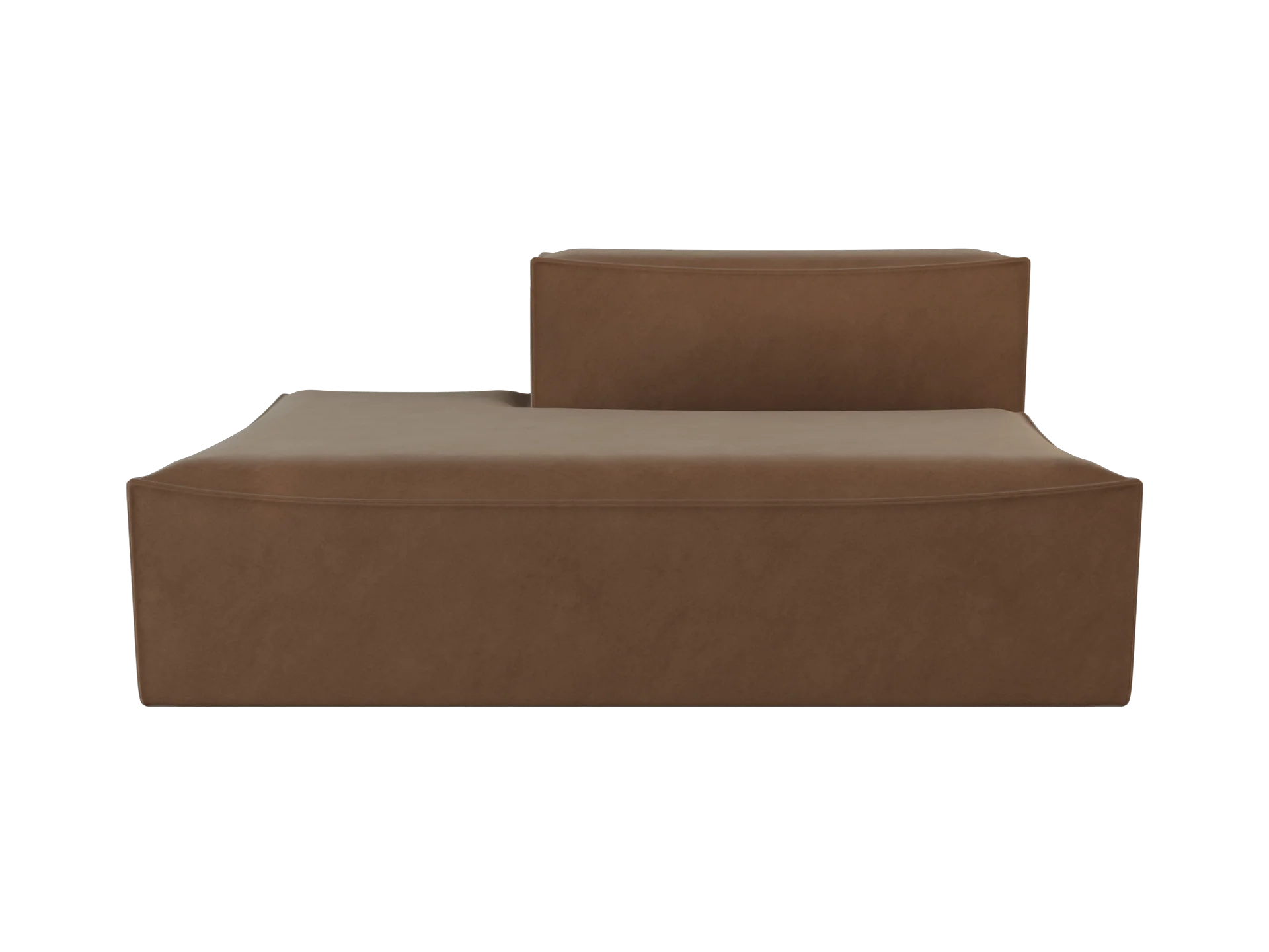 Catena Sofa Open End Left L300 - Rich Velvet - Soft Brown - US