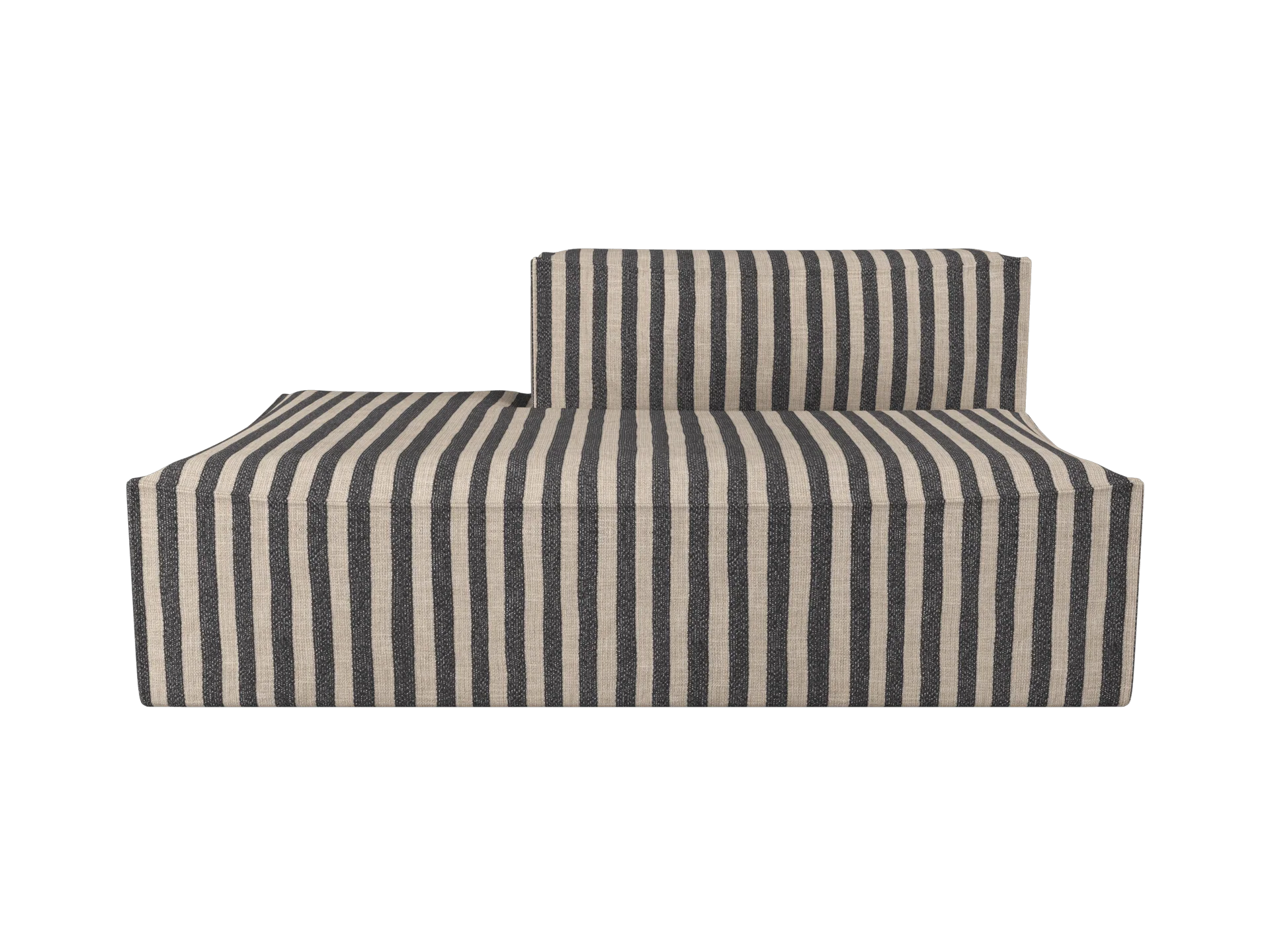 Catena Sofa Open End Left L300 - Louisiana - Sand/Black - US