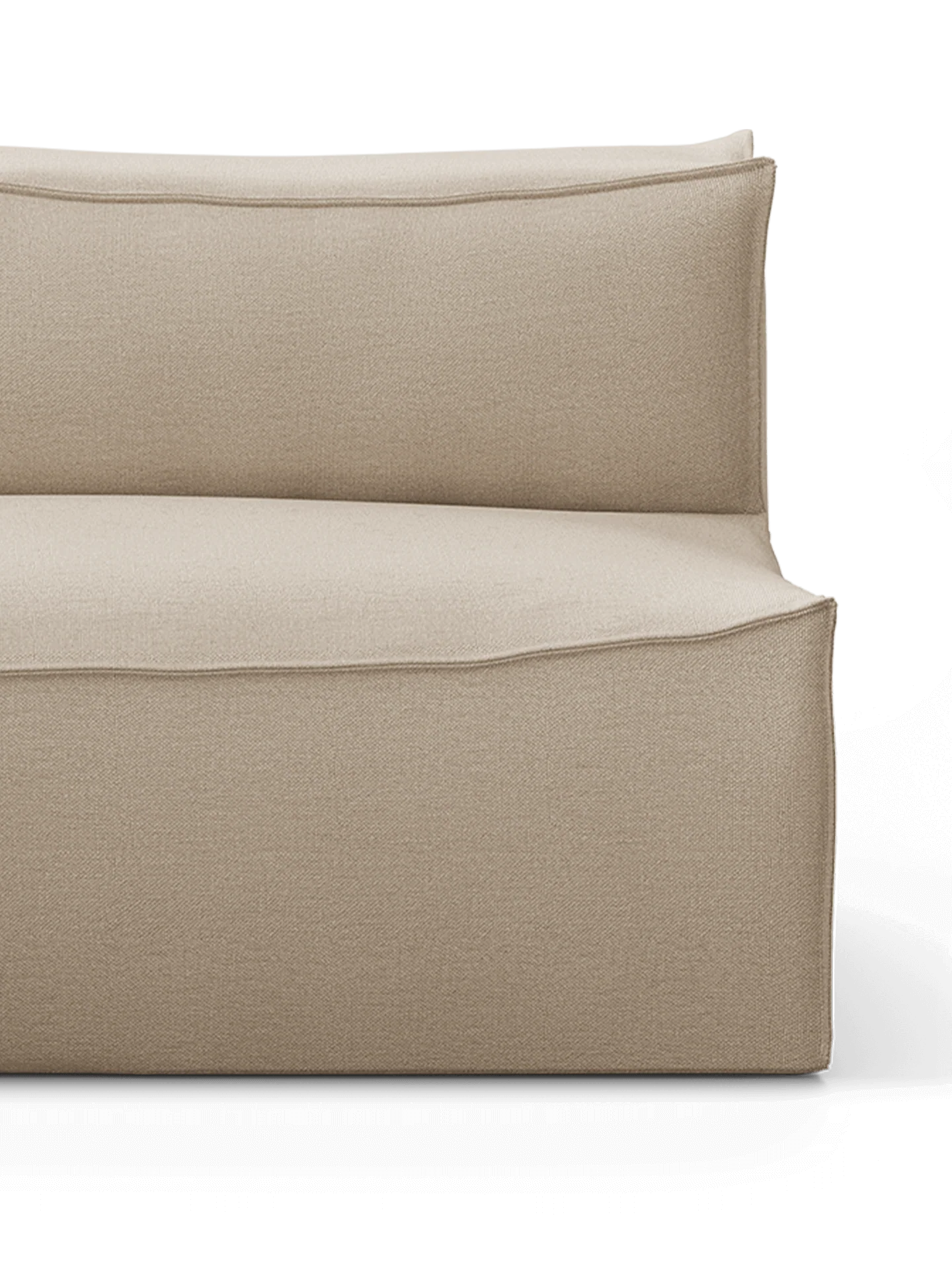 Catena Sofa Open End Left S300 - Rich Linen - Natural - US - Image 2
