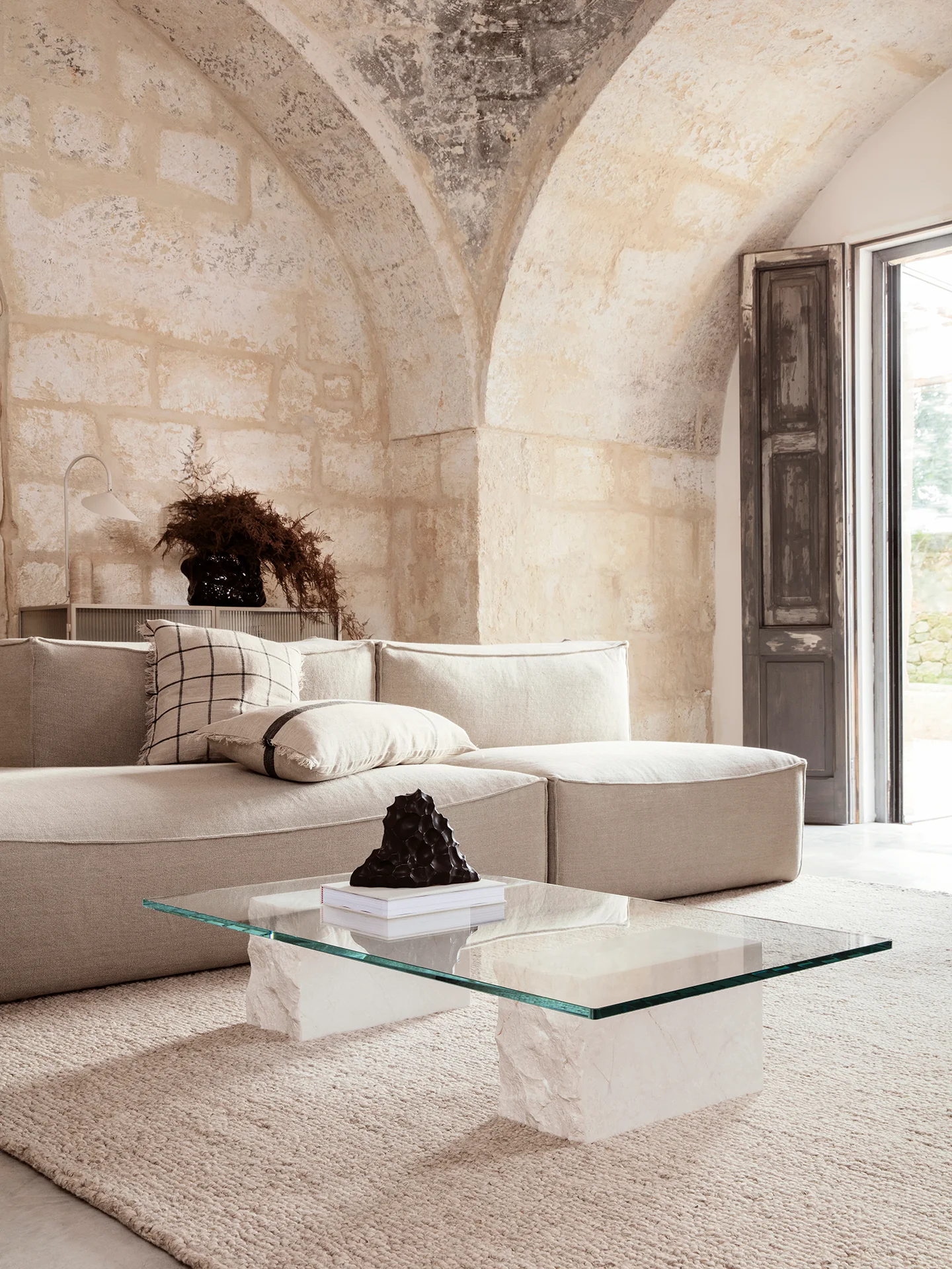 Catena Sofa Open End Right L301 - Rich Linen - Natural - US - Image 3