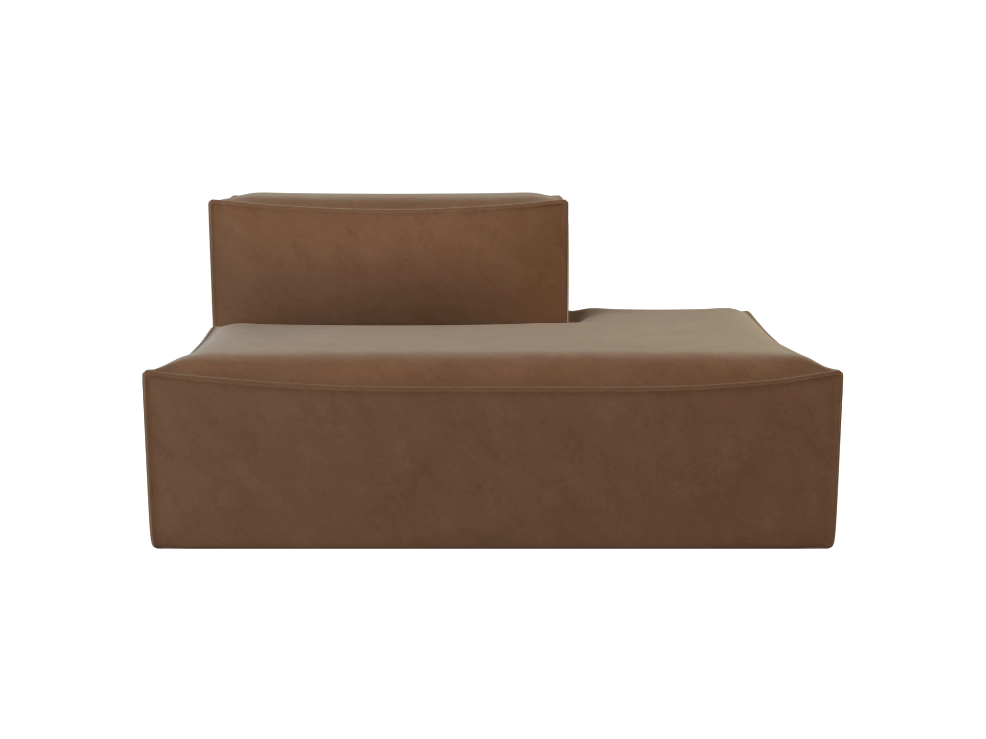 Catena Sofa Open End Right S301 - Rich Velvet - Soft Brown - US