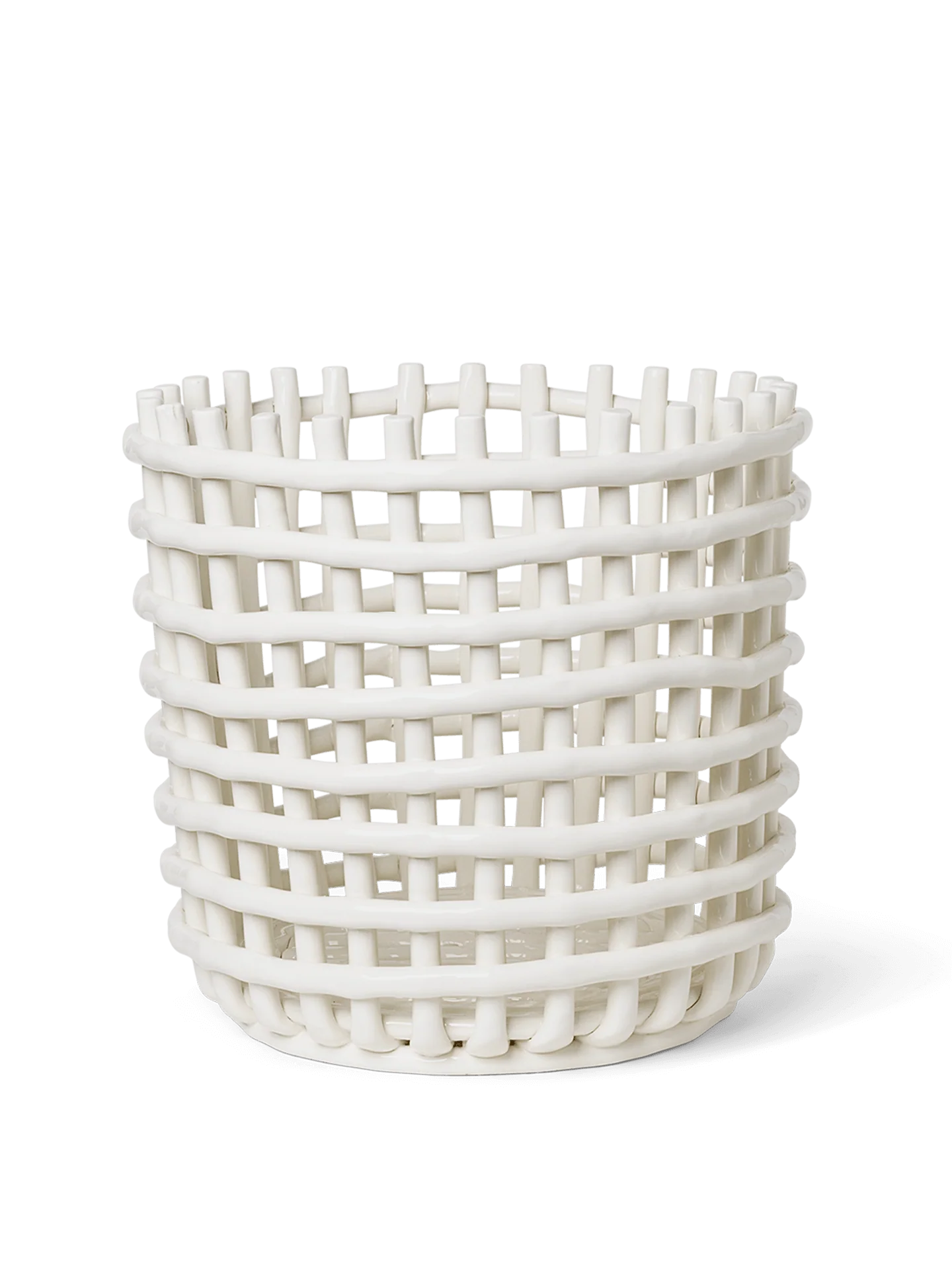 Ceramic Basket - XL - Off-White