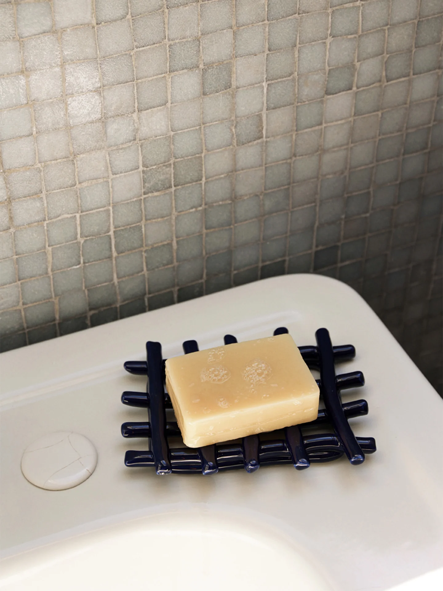 Ceramic Soap Tray - Blue - Image 2