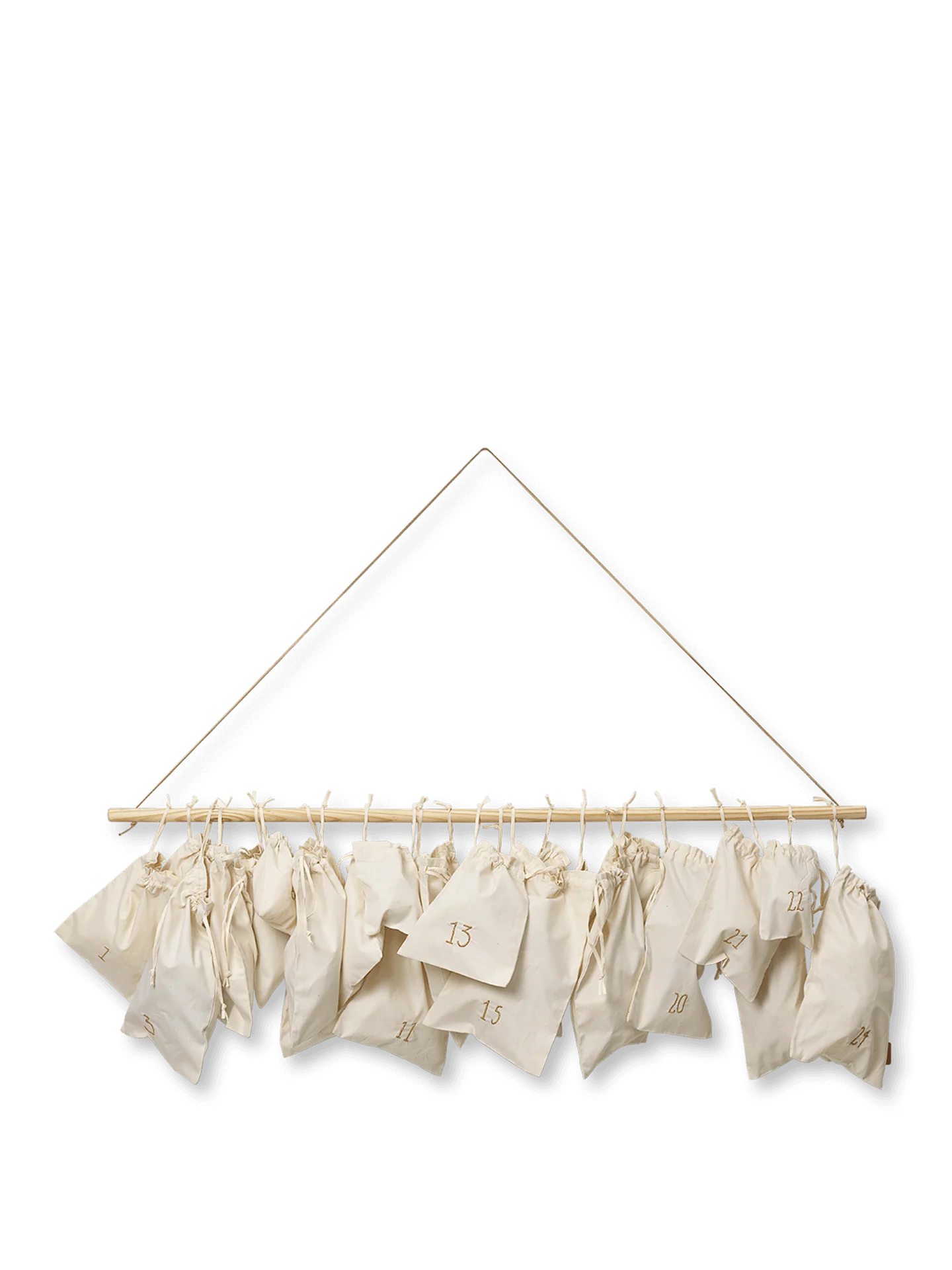 Christmas Countdown - 24 bags - Off-white