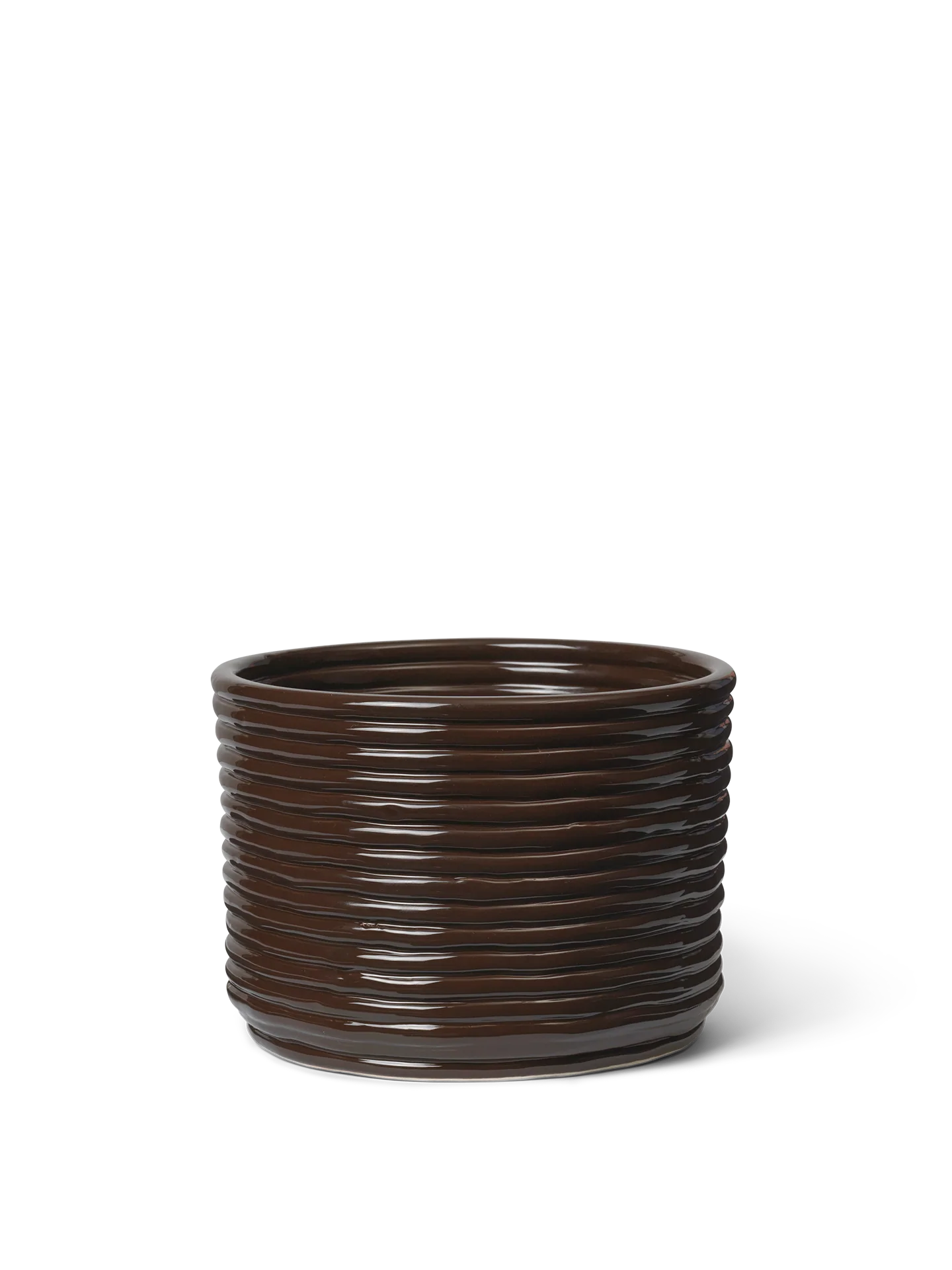 Corduroy Pot - Carob Brown