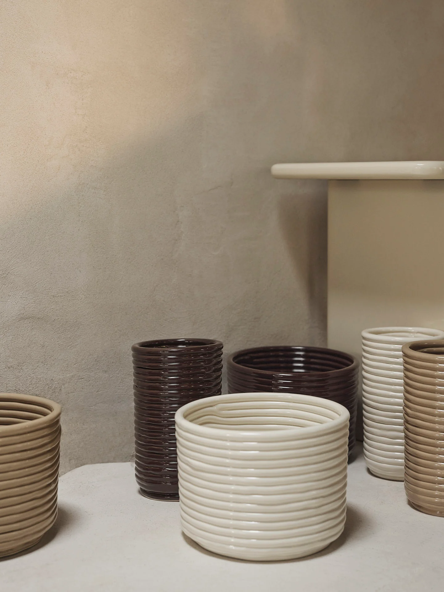 Corduroy Vase - Off-White - Image 2