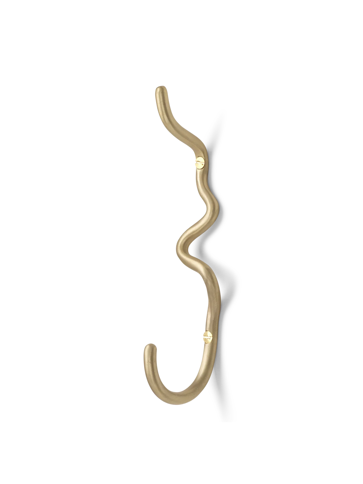 Curvature Hook - Brass