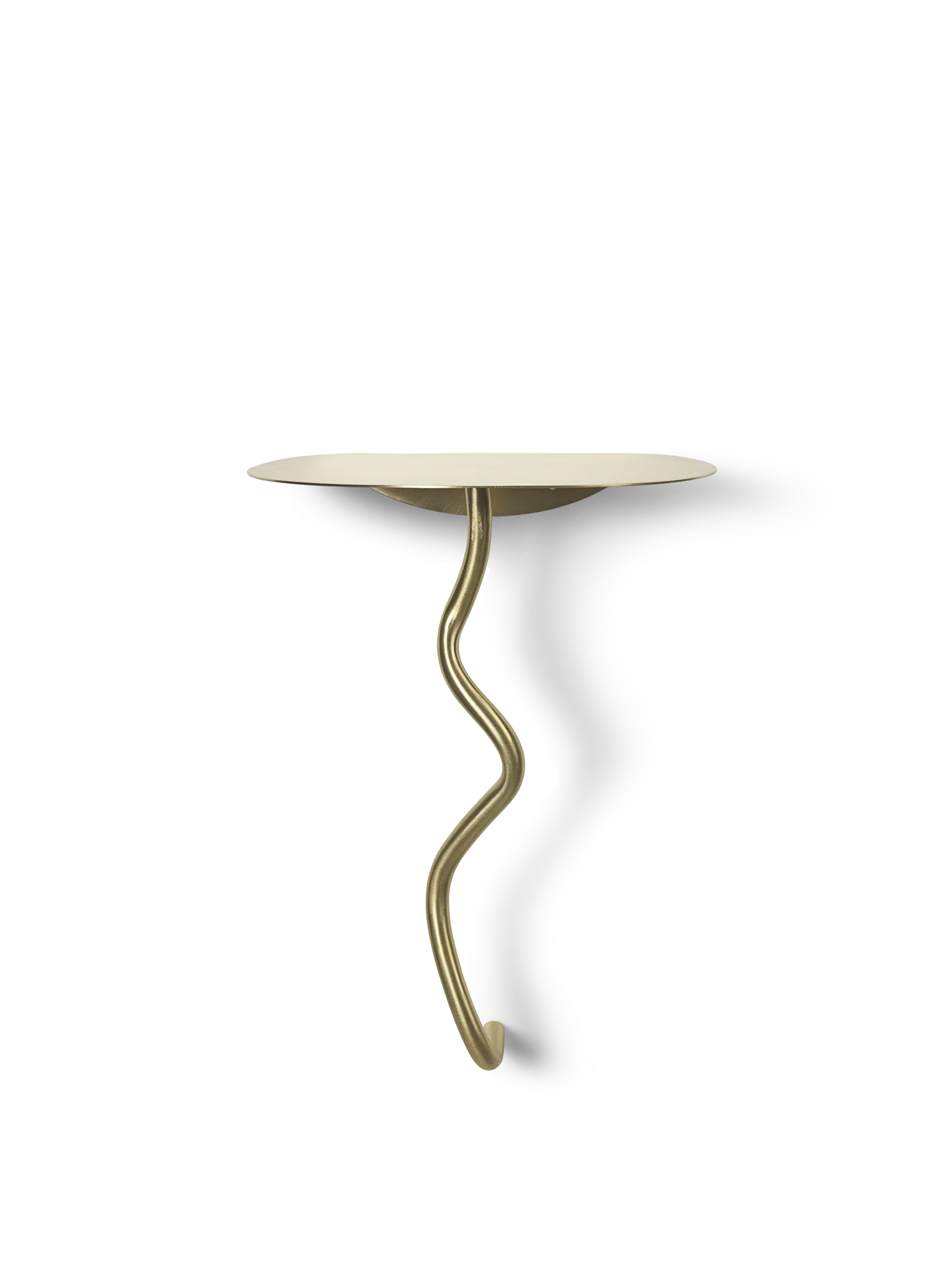Curvature Wall Table - Brass