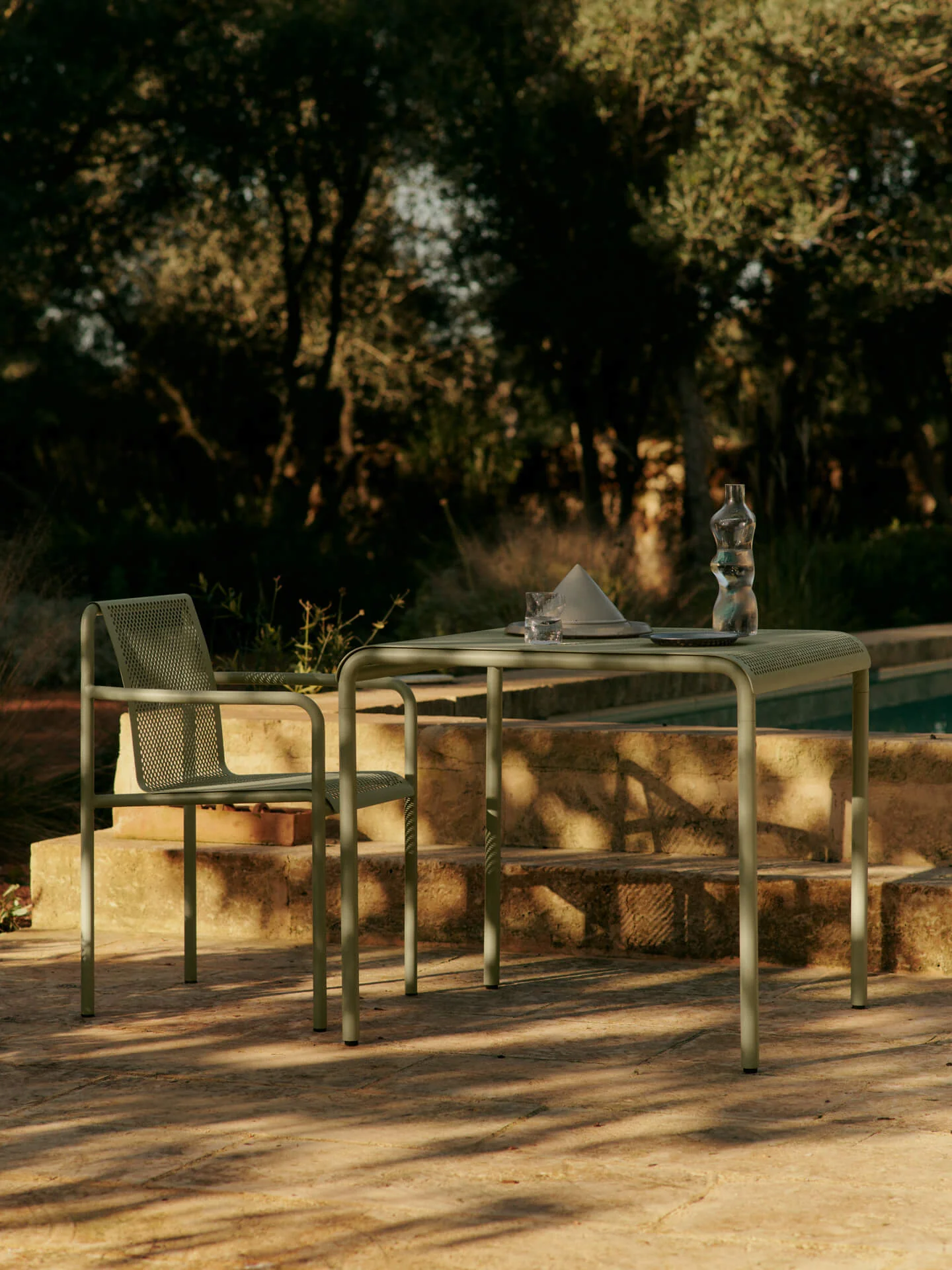 Dapple Chair with Arms - Tea Green - Image 3