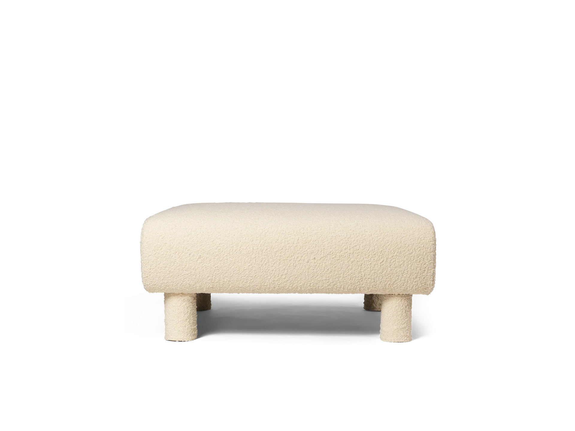 Dase Ottoman - Nordic Bouclé - Off-White - US
