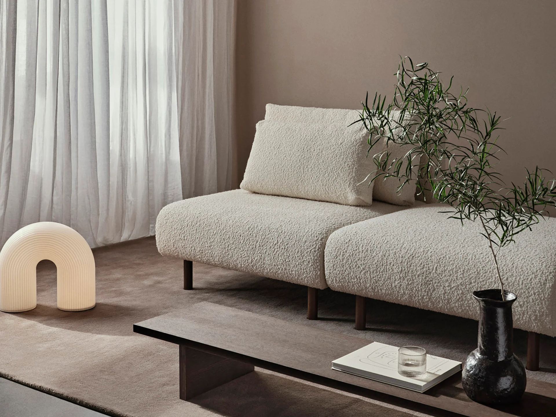 Dase Ottoman - Nordic Bouclé - Off-White - US - Image 2
