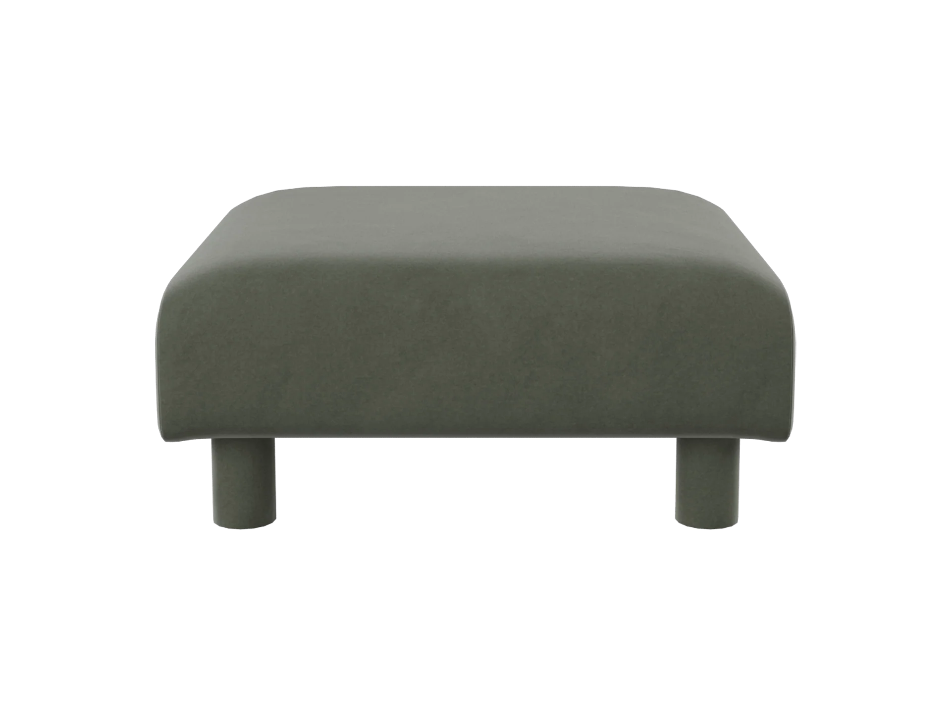 Dase Ottoman - Rich Velvet - Pine - US