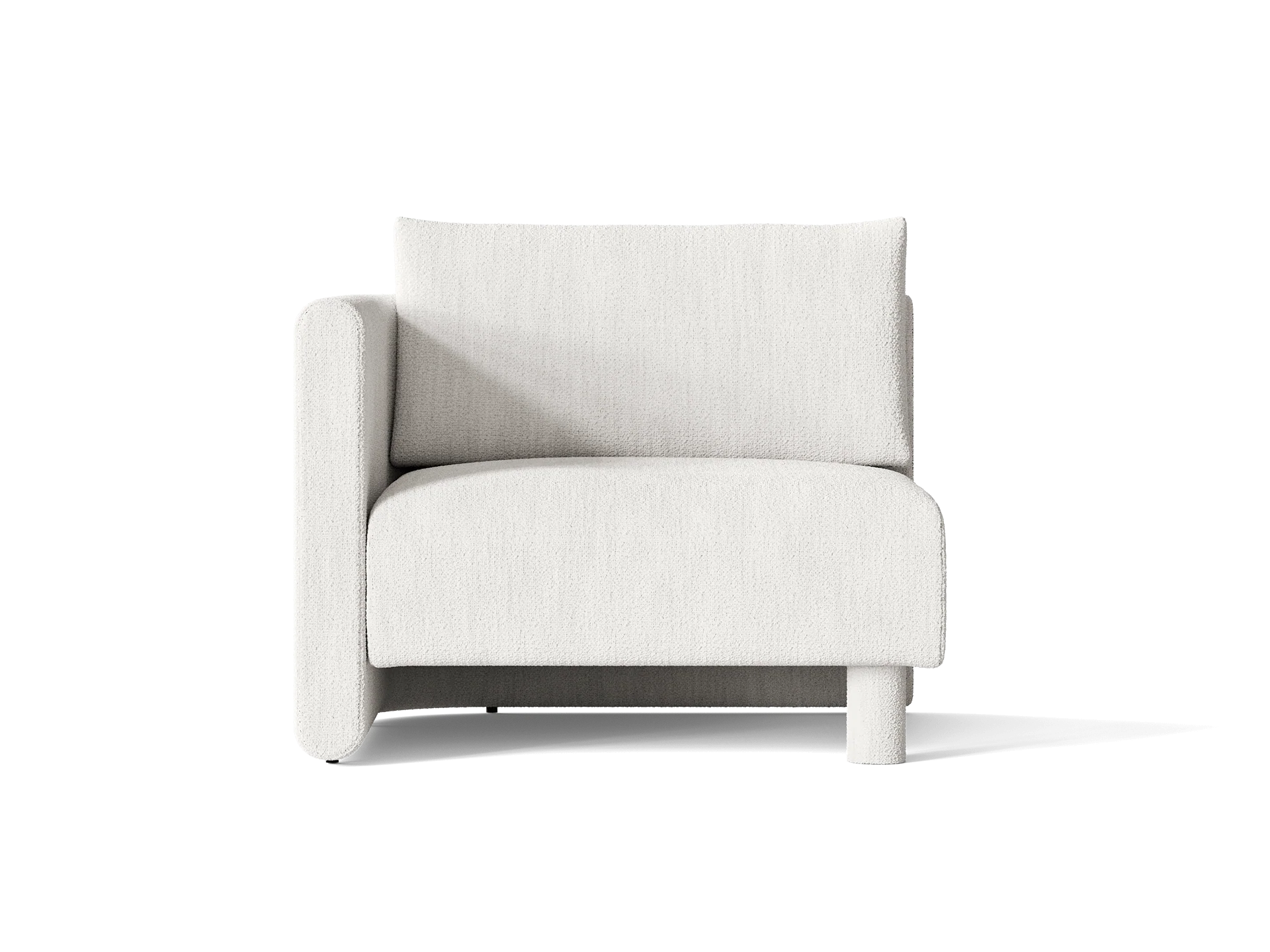 Dase Sofa Armrest Left - Bouclé - Off-white - US